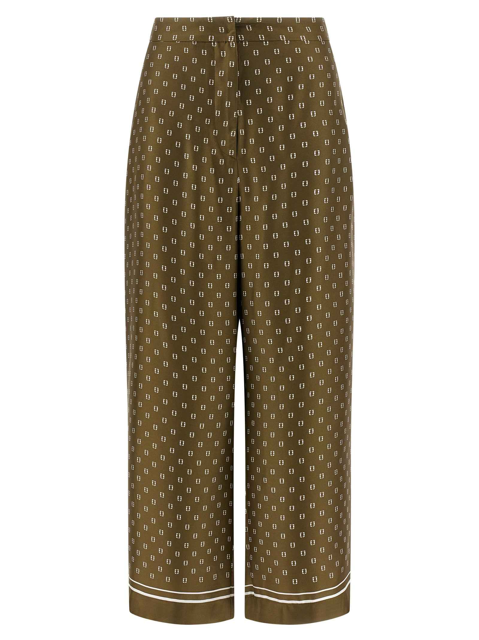 Max Mara Bicolor Silk Casual Pants