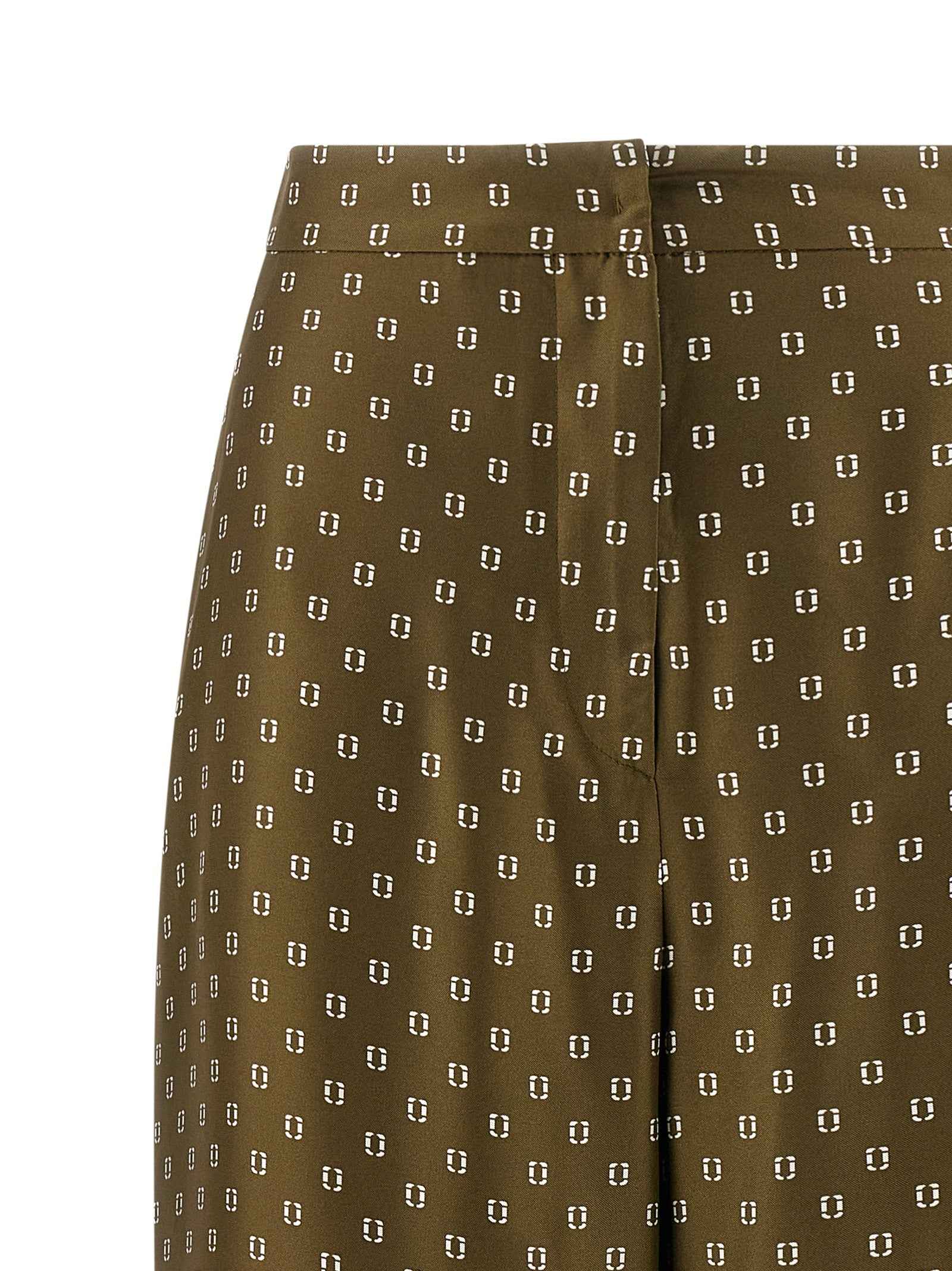 Max Mara Bicolor Silk Casual Pants