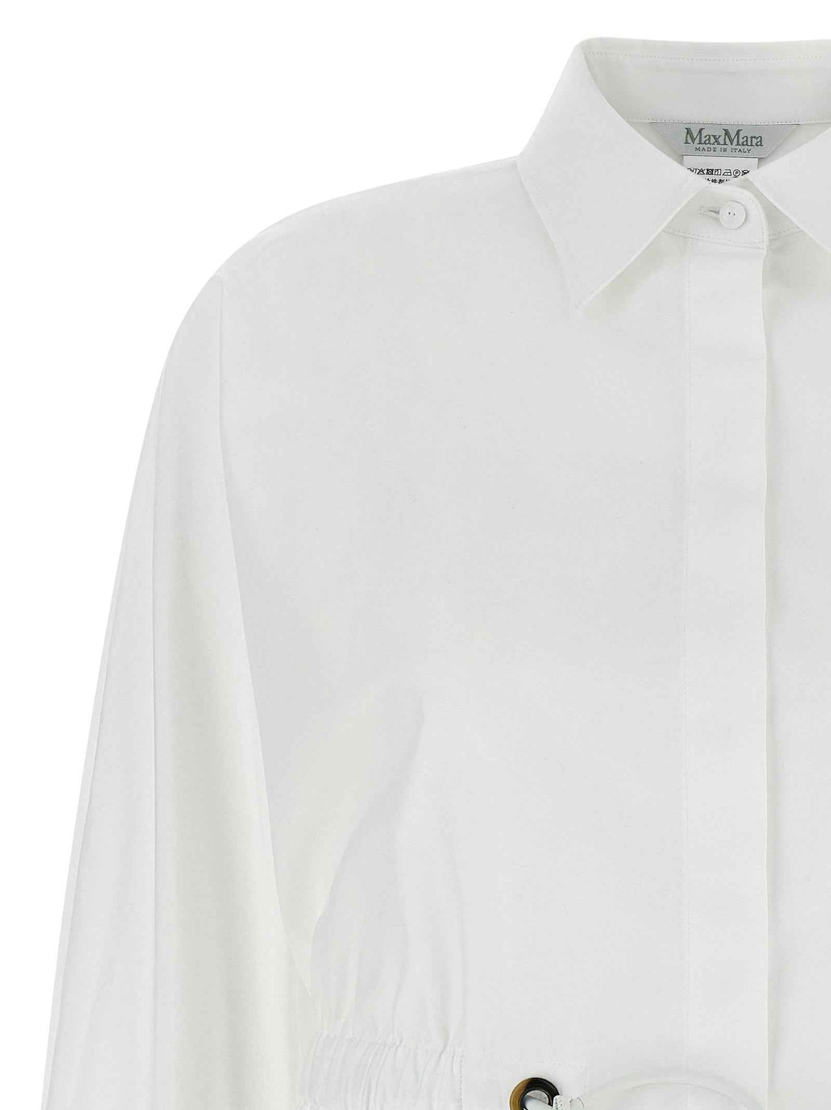 Max Mara White Cotton Blouse