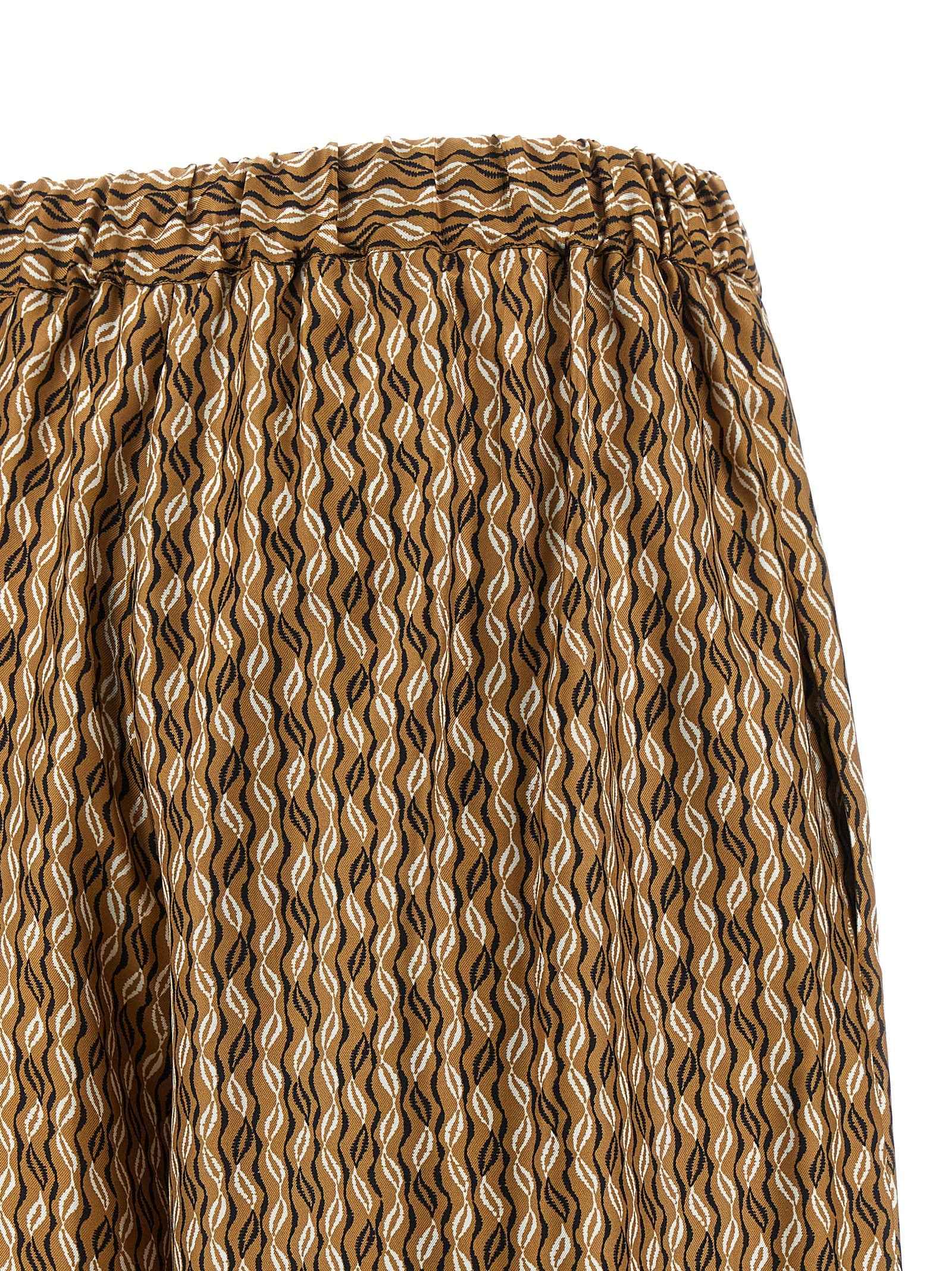 Max Mara Brown Silk Casual Pants