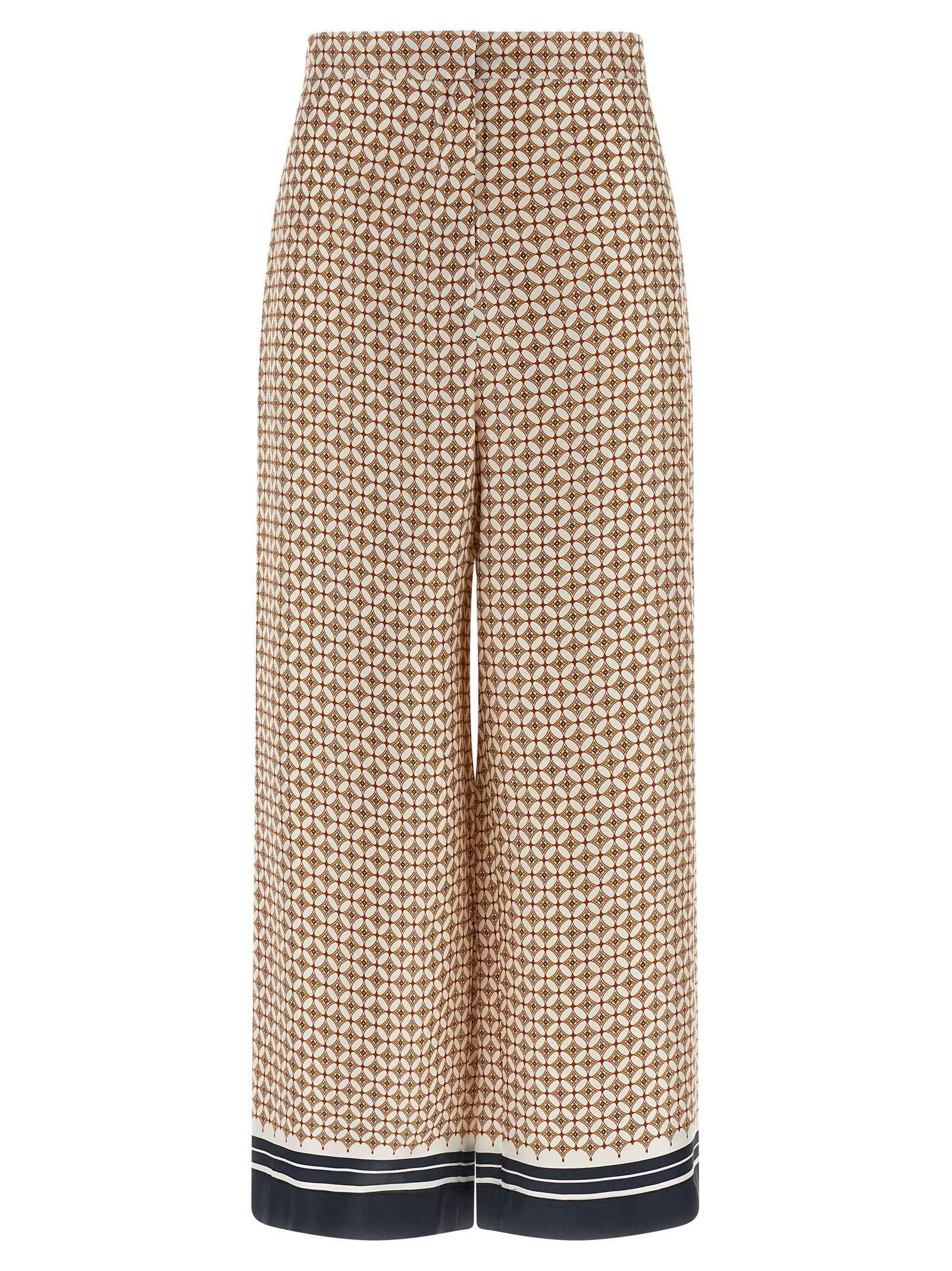Max Mara Blue Silk Pants