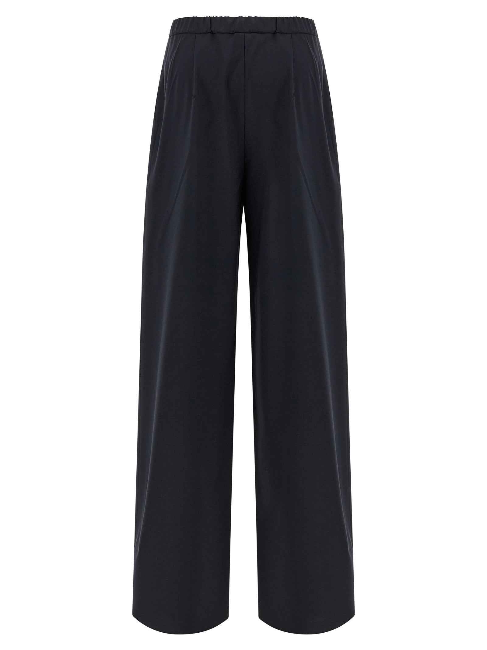 Max Mara Blue Virgin Wool Casual Pants