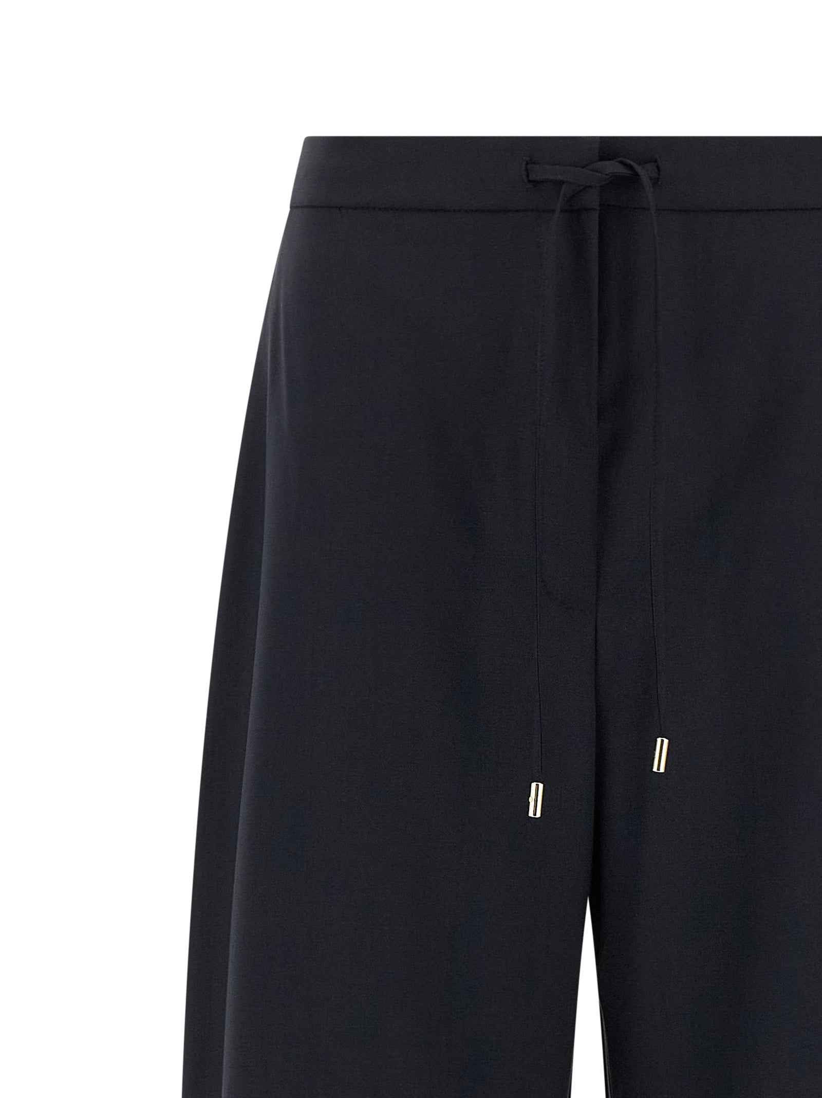 Max Mara Blue Virgin Wool Casual Pants