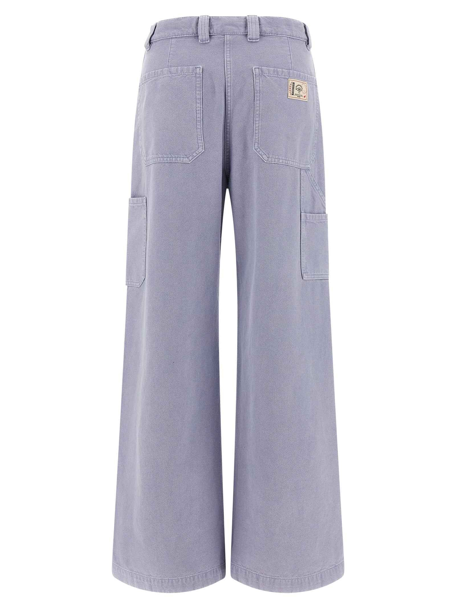 Max Mara Purple Cotton Casual Pants
