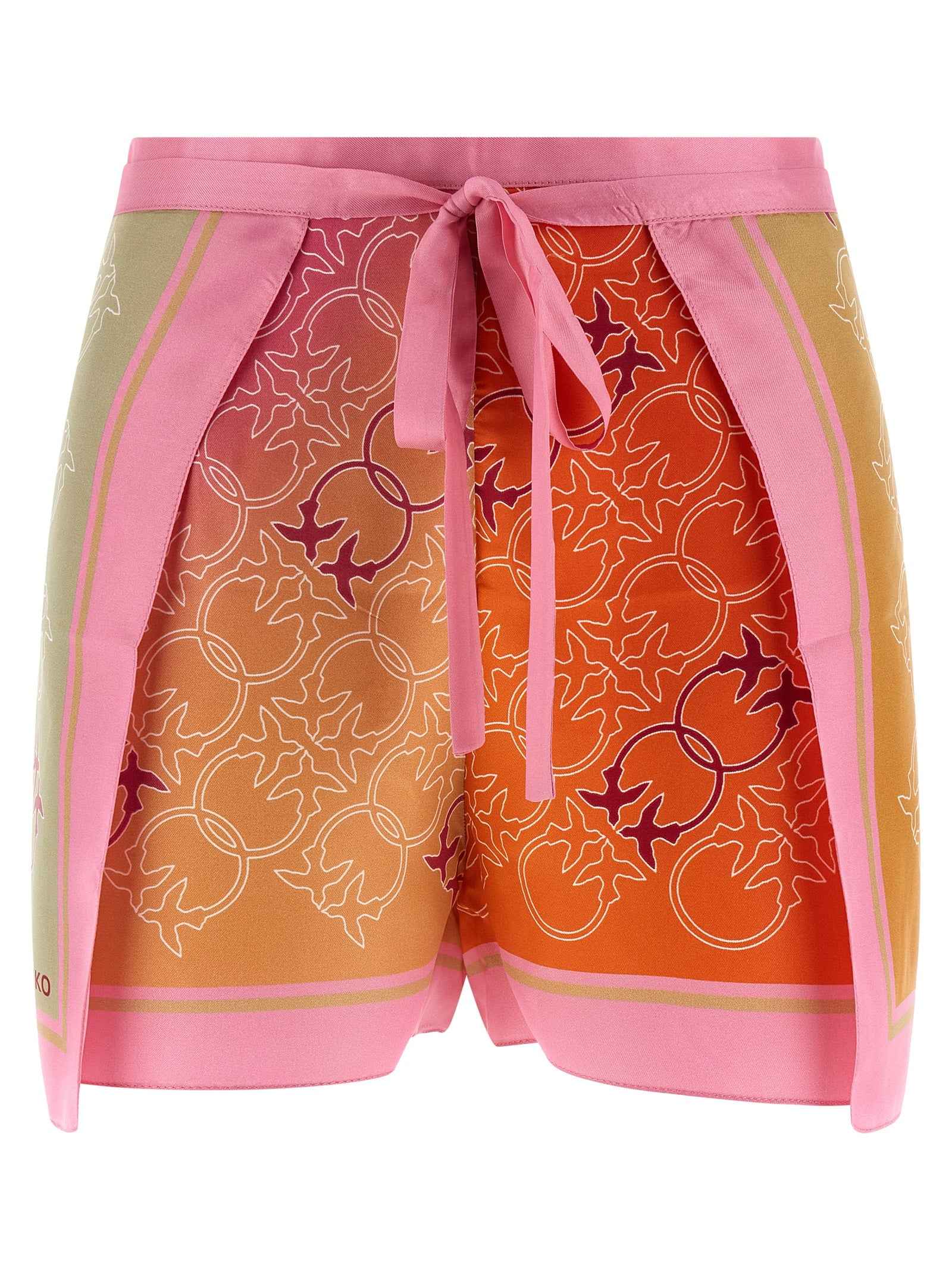 PINKO Multicolor Viscose Shorts