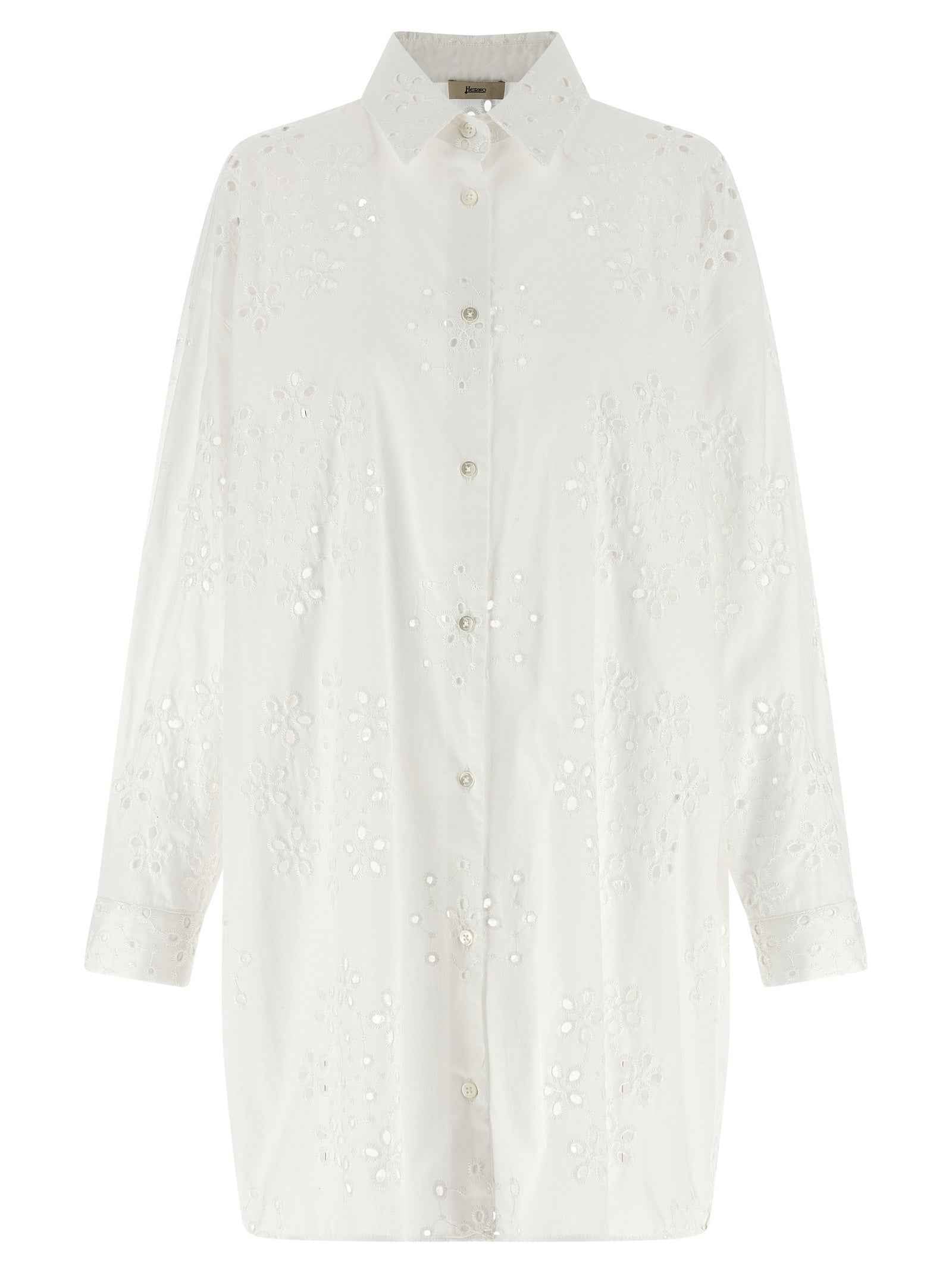 Herno White Cotton Blouse
