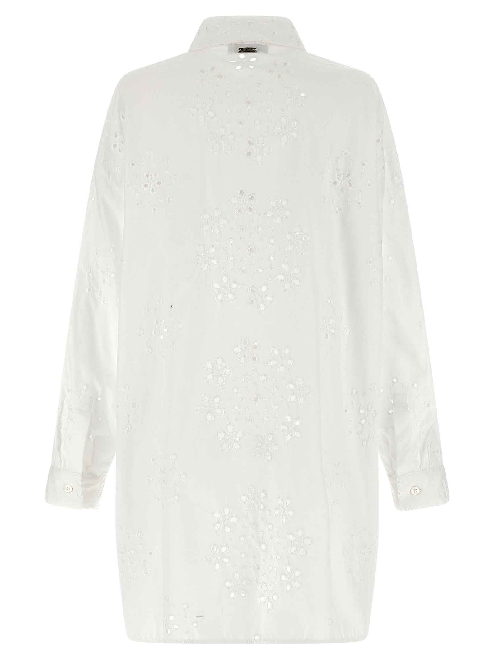 Herno White Cotton Blouse