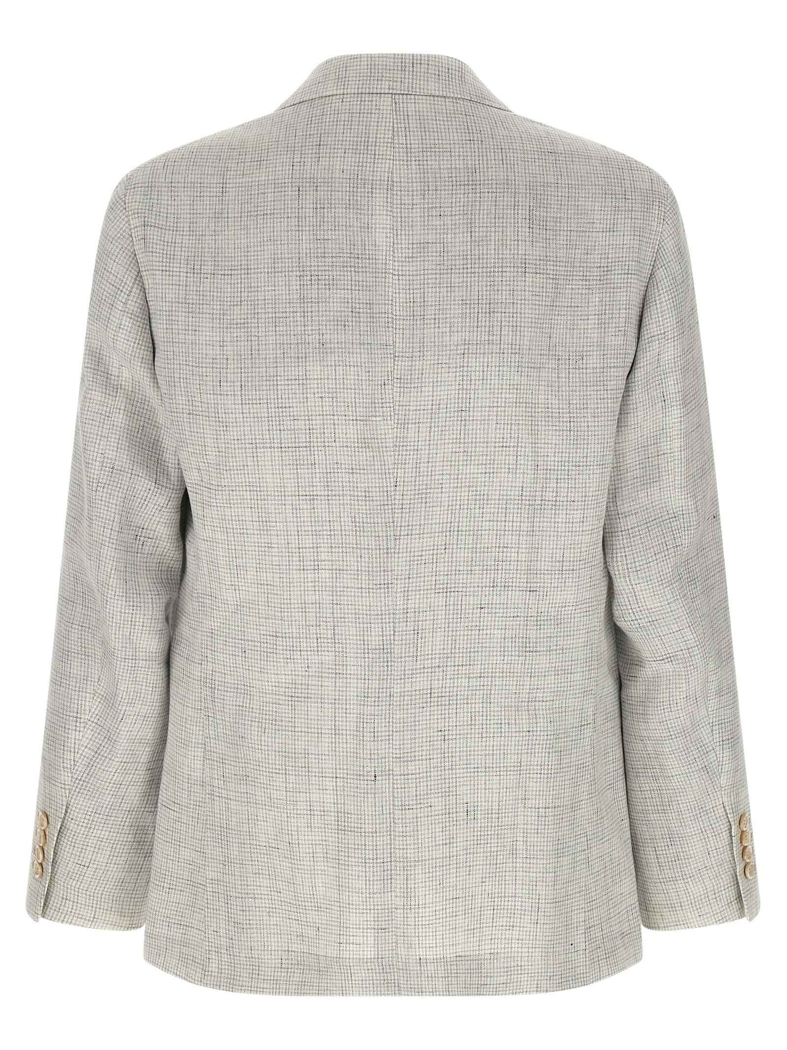 Brunello Cucinelli White Linen Blazer