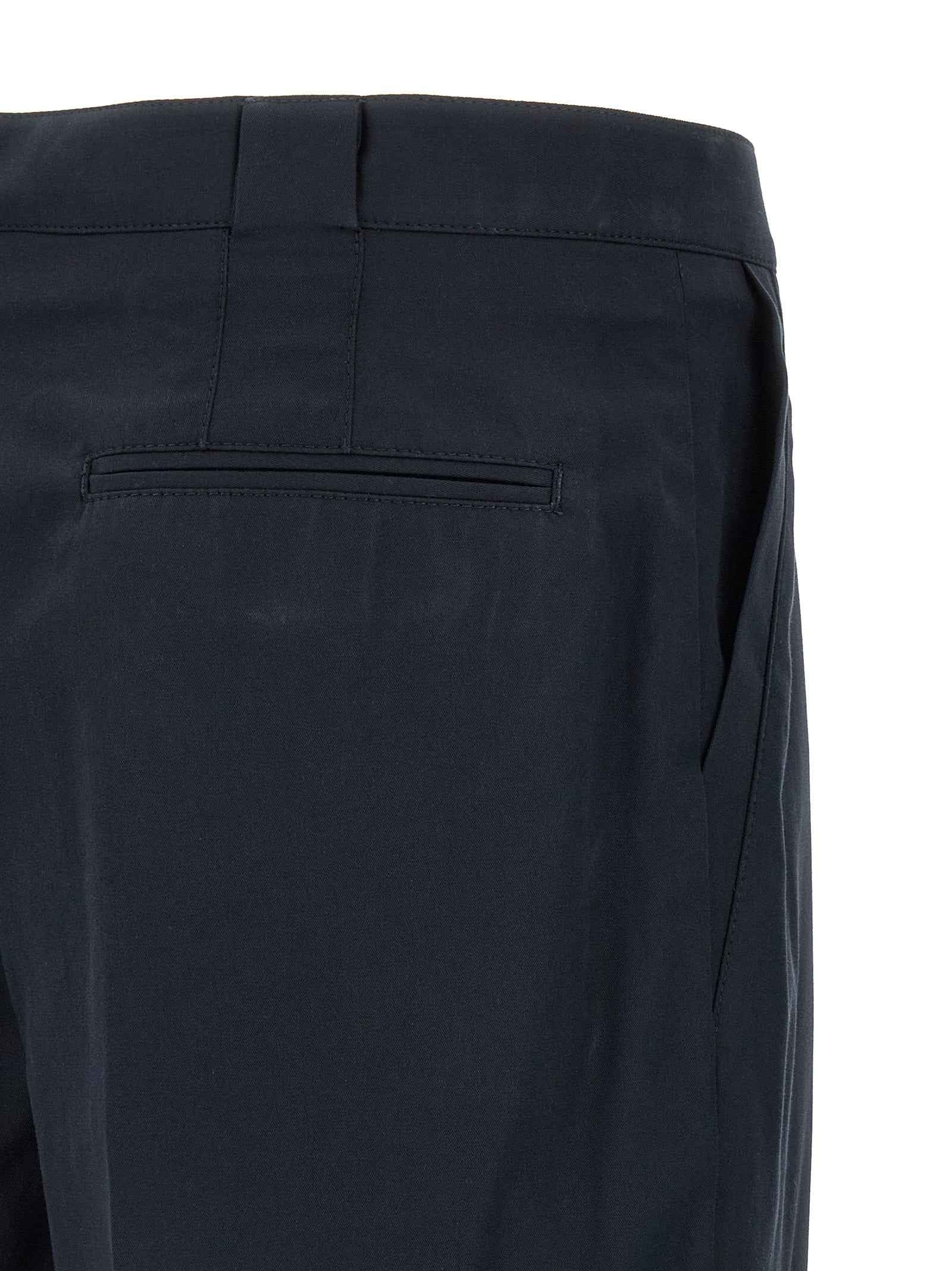 Brunello Cucinelli Blue Cotton Chino Pants