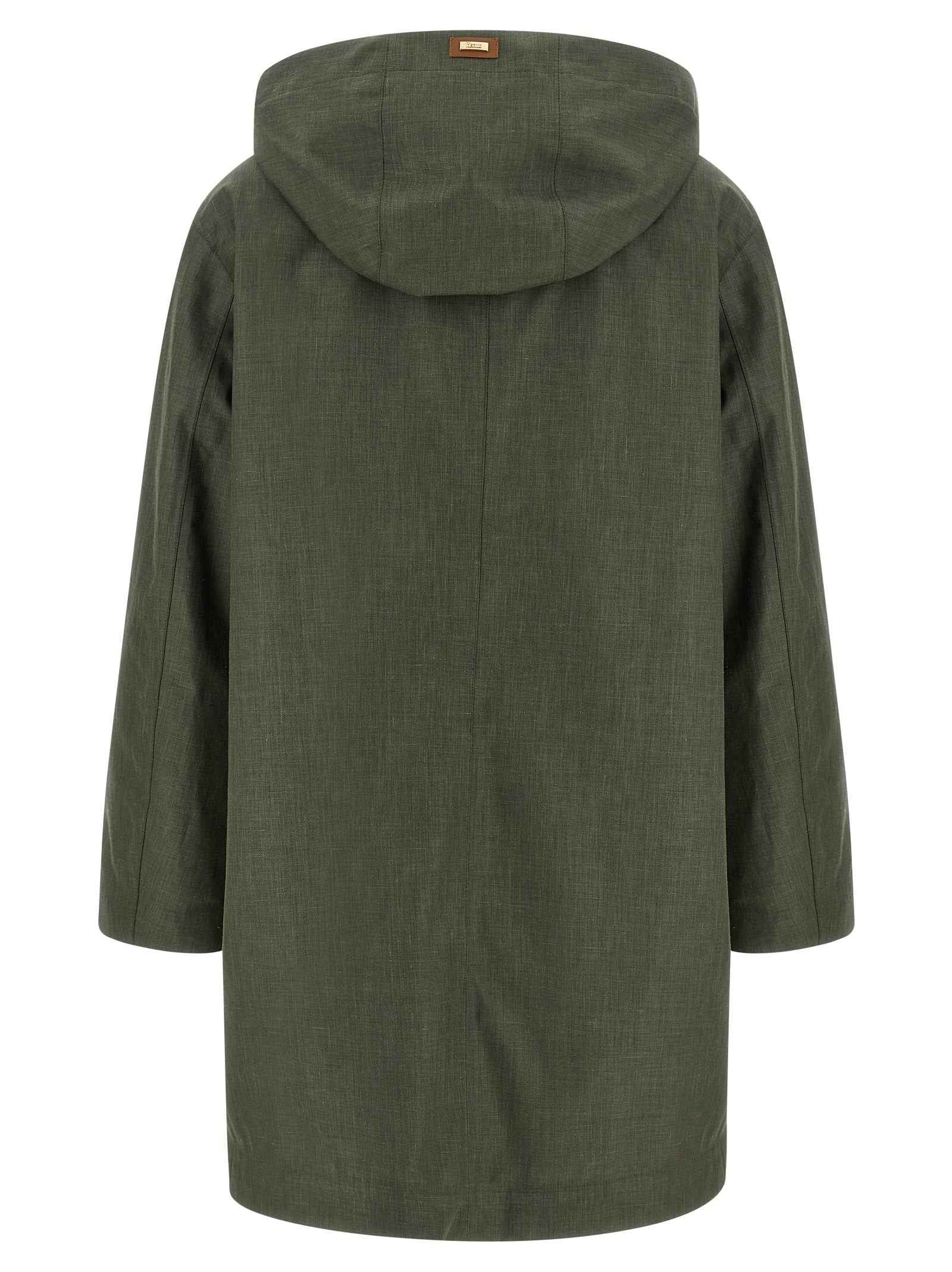 Herno Bicolor Linen Coat