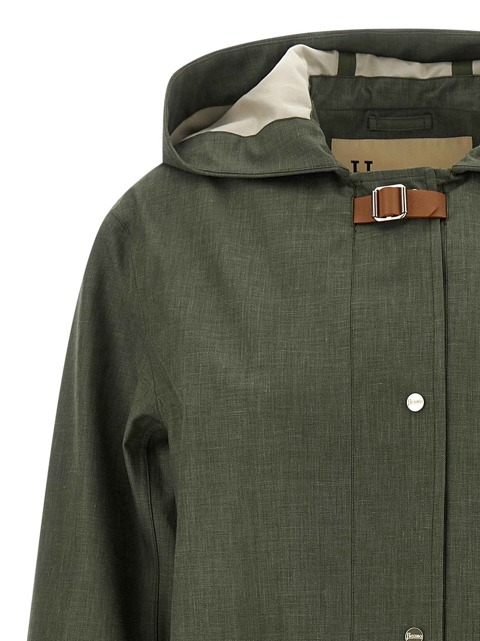 Herno Bicolor Linen Coat