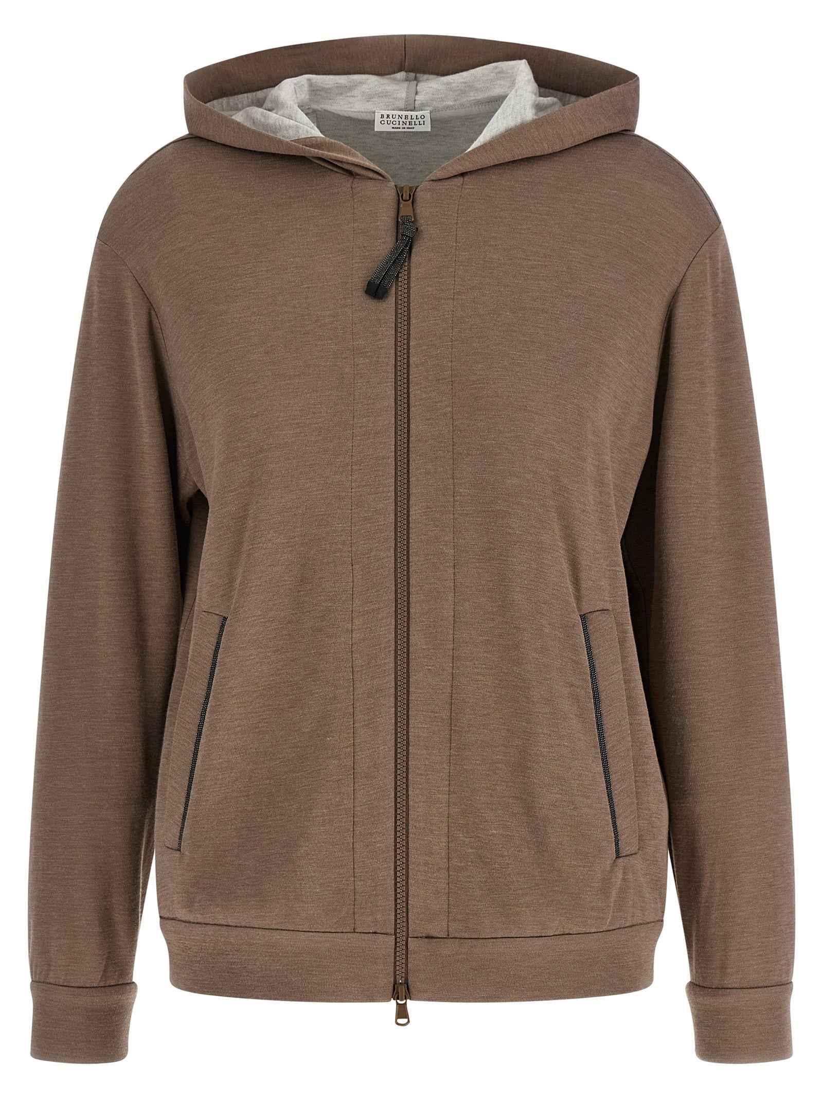 Brunello Cucinelli Brown Cotton Hoodie