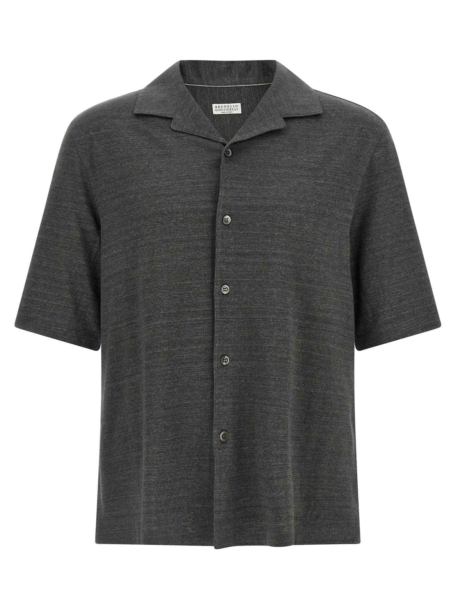 Brunello Cucinelli Gray Linen Blouse