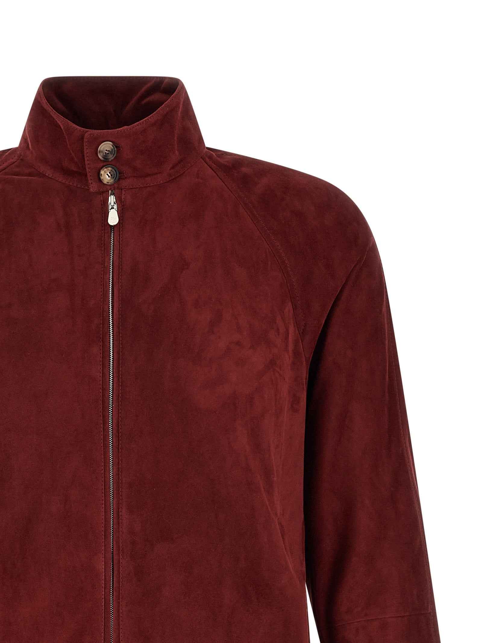 Brunello Cucinelli Multicolor Lamb Leather Leather Jacket