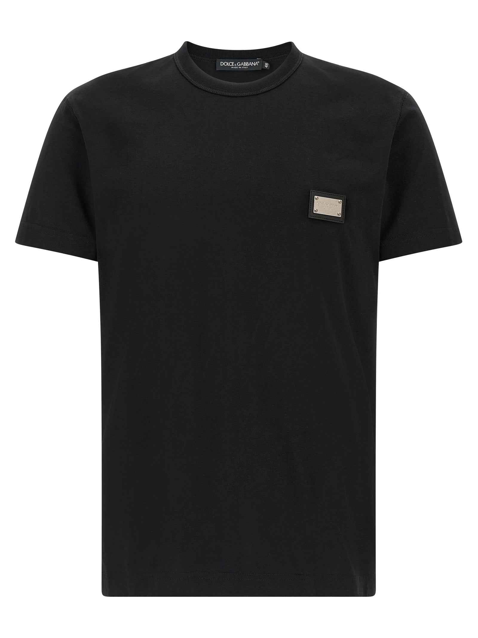 Dolce & Gabbana Black Cotton T-Shirt