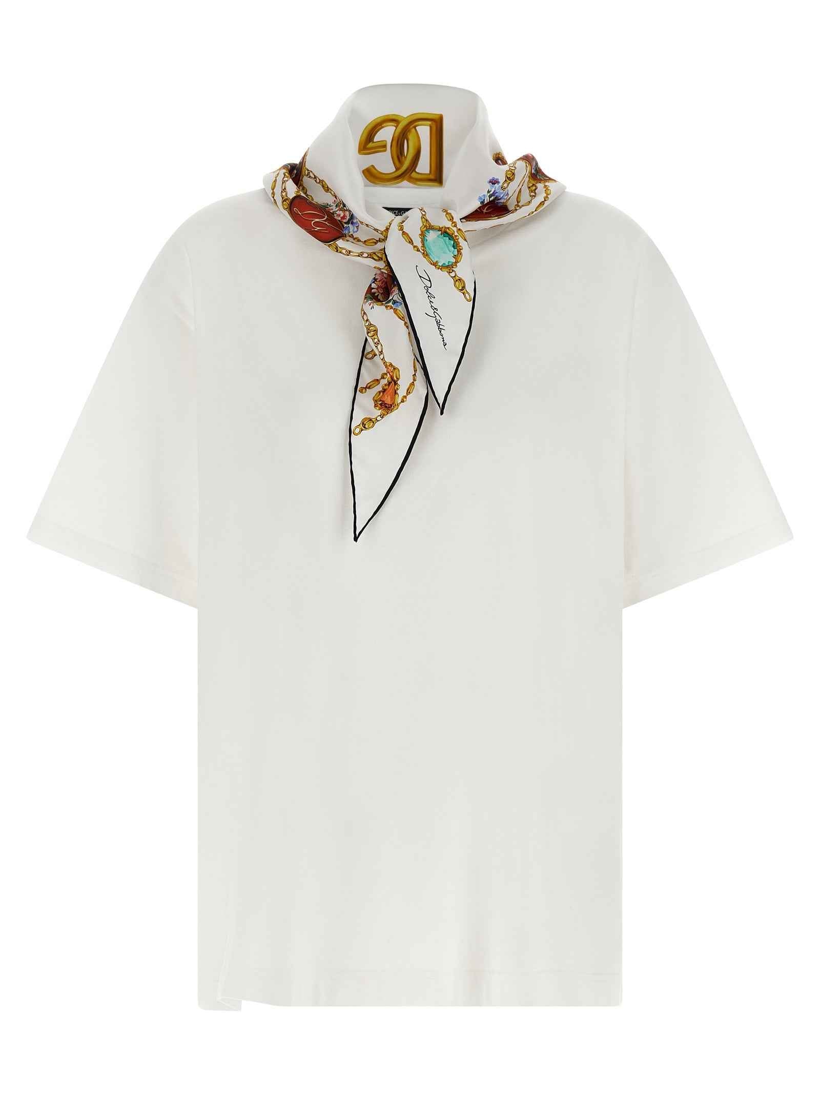 Dolce & Gabbana White Cotton T-Shirt