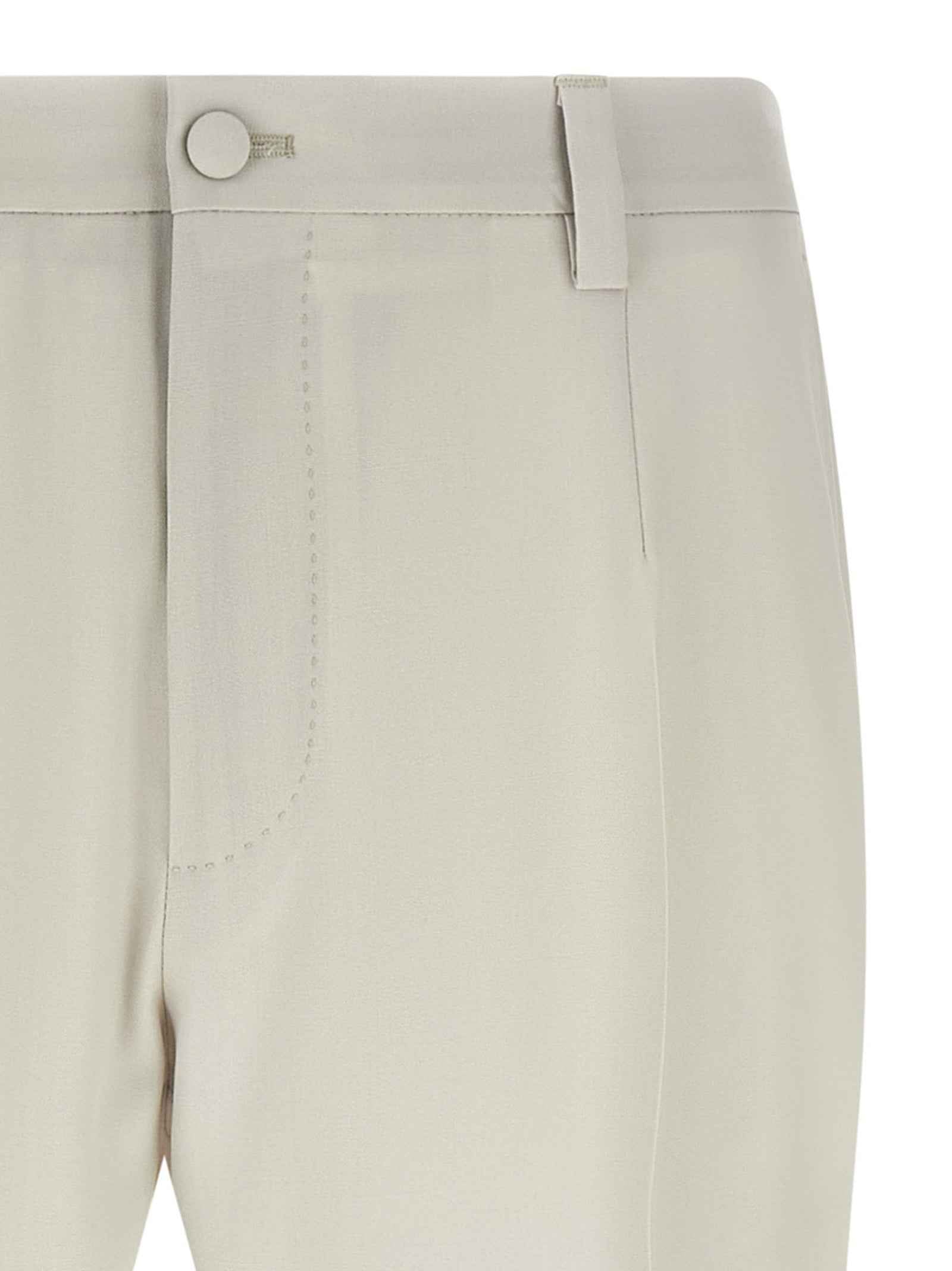 Dolce & Gabbana Beige Virgin Wool Dress Pants