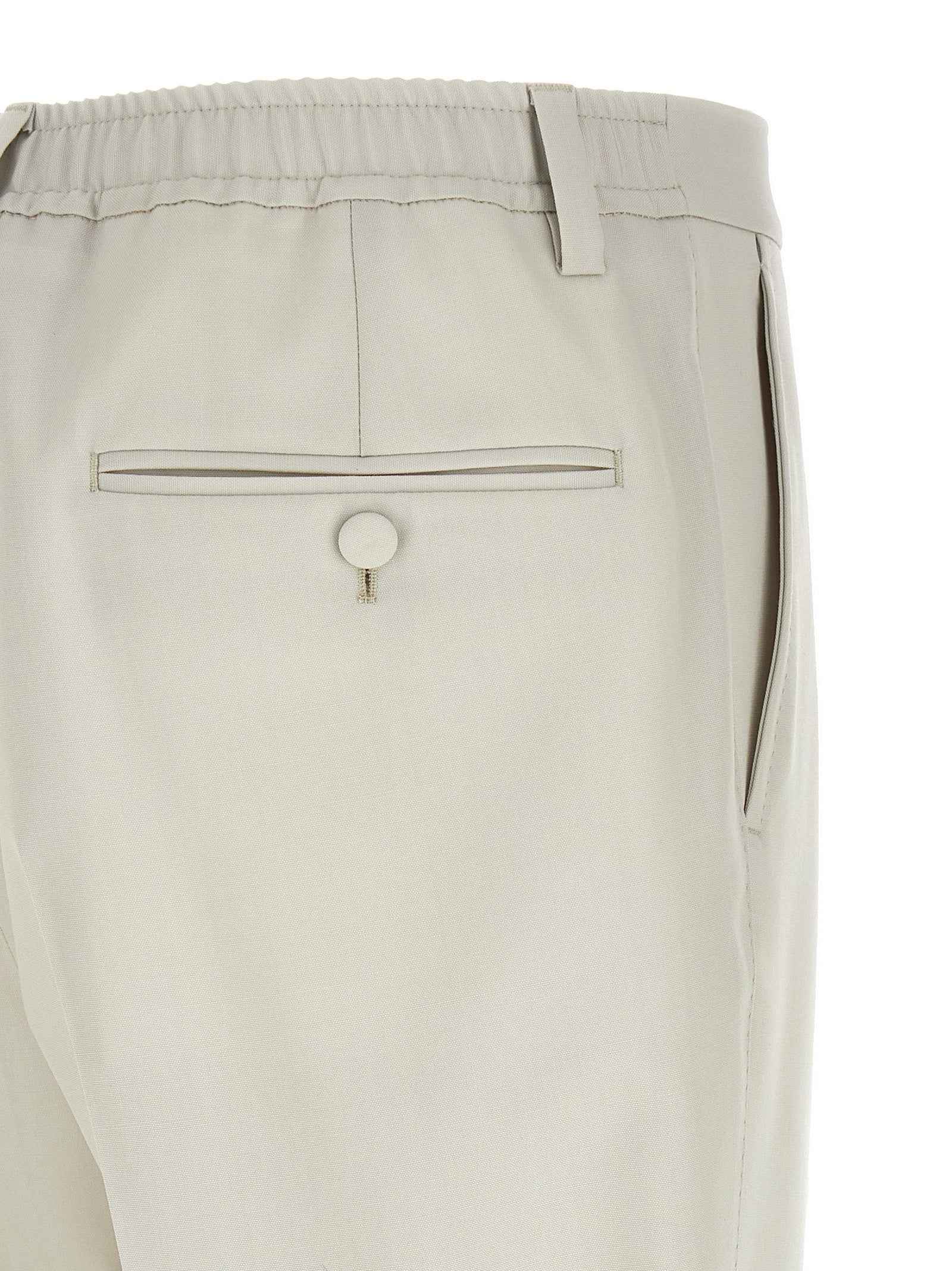 Dolce & Gabbana Beige Virgin Wool Dress Pants