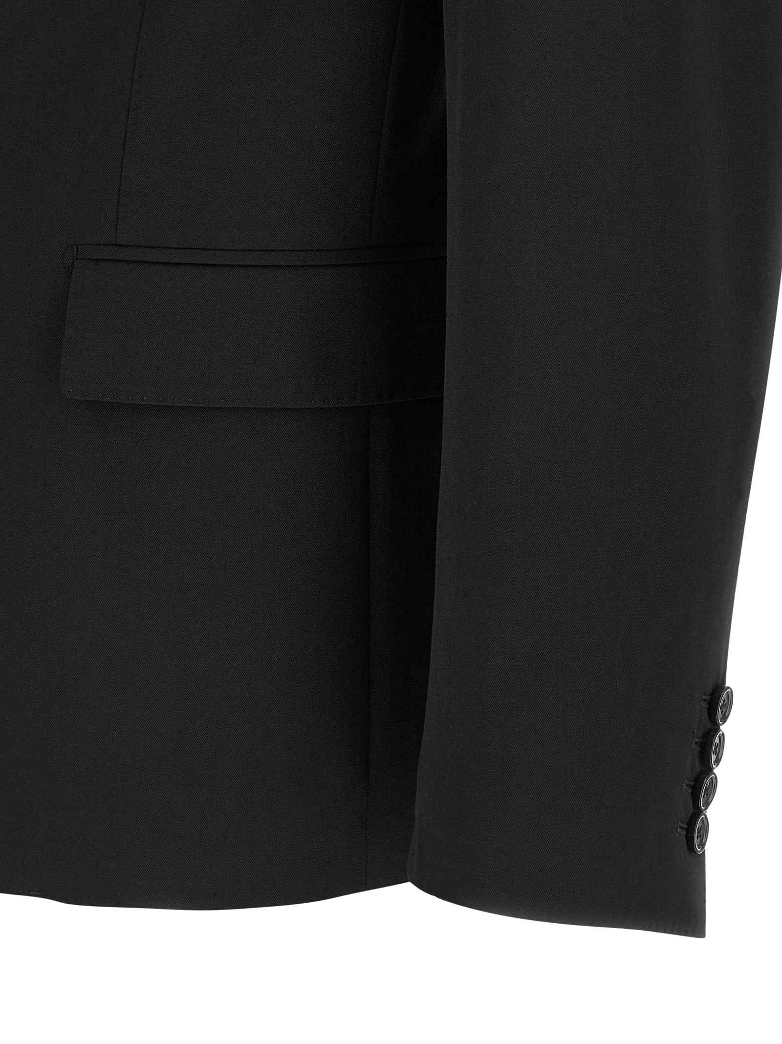 Dolce & Gabbana Black Virgin Wool Blazer