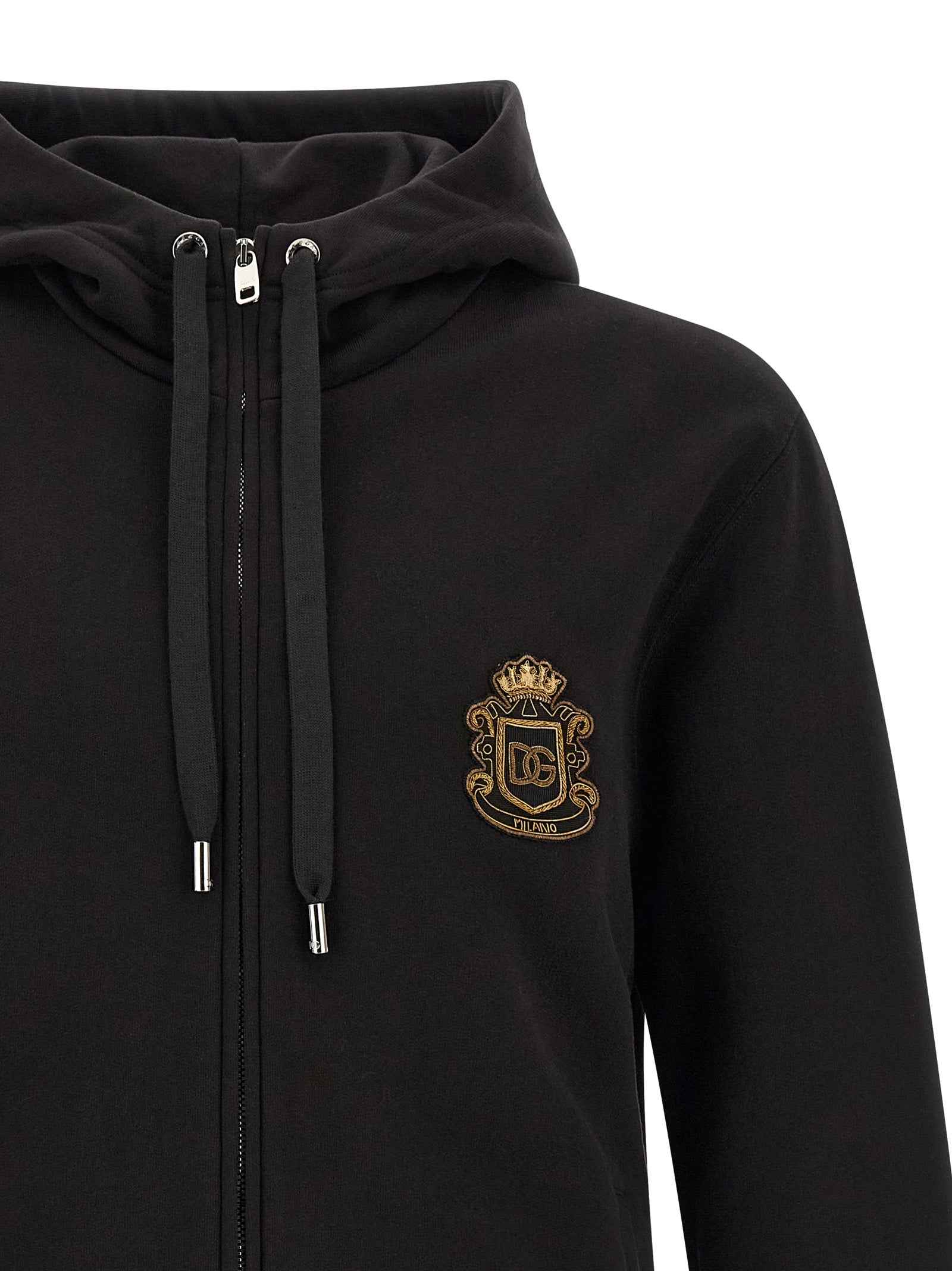 Dolce & Gabbana Black Cotton Sweatshirt
