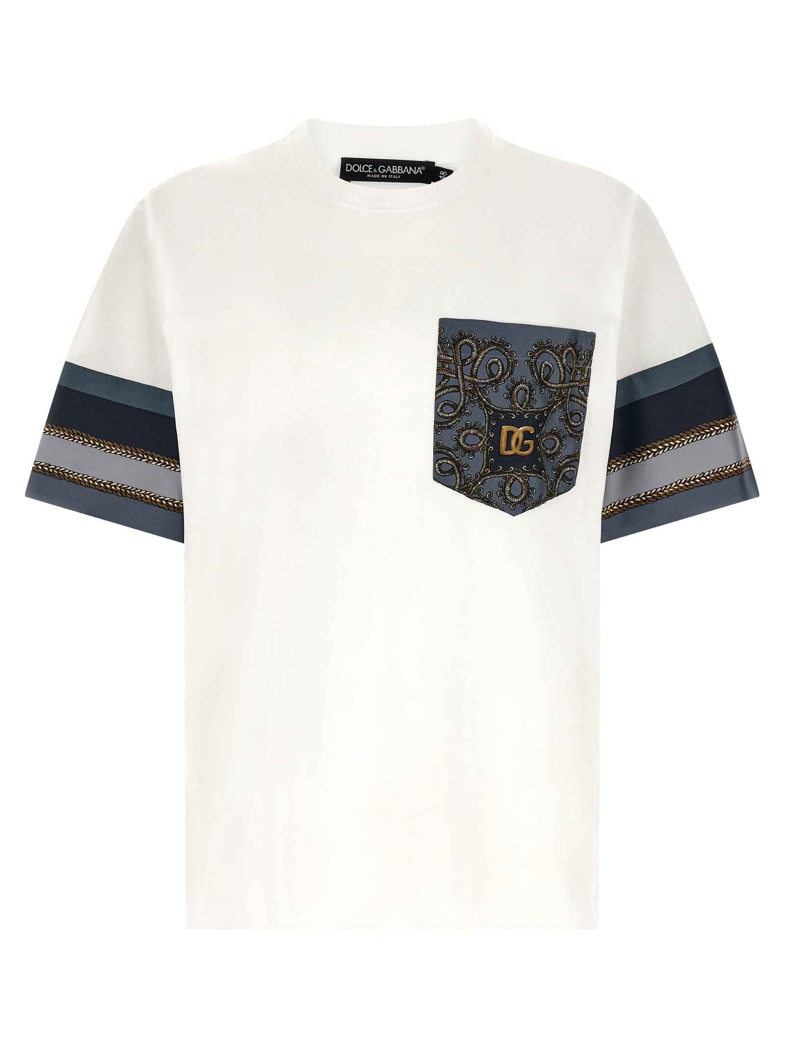 Dolce & Gabbana White Cotton T-Shirt
