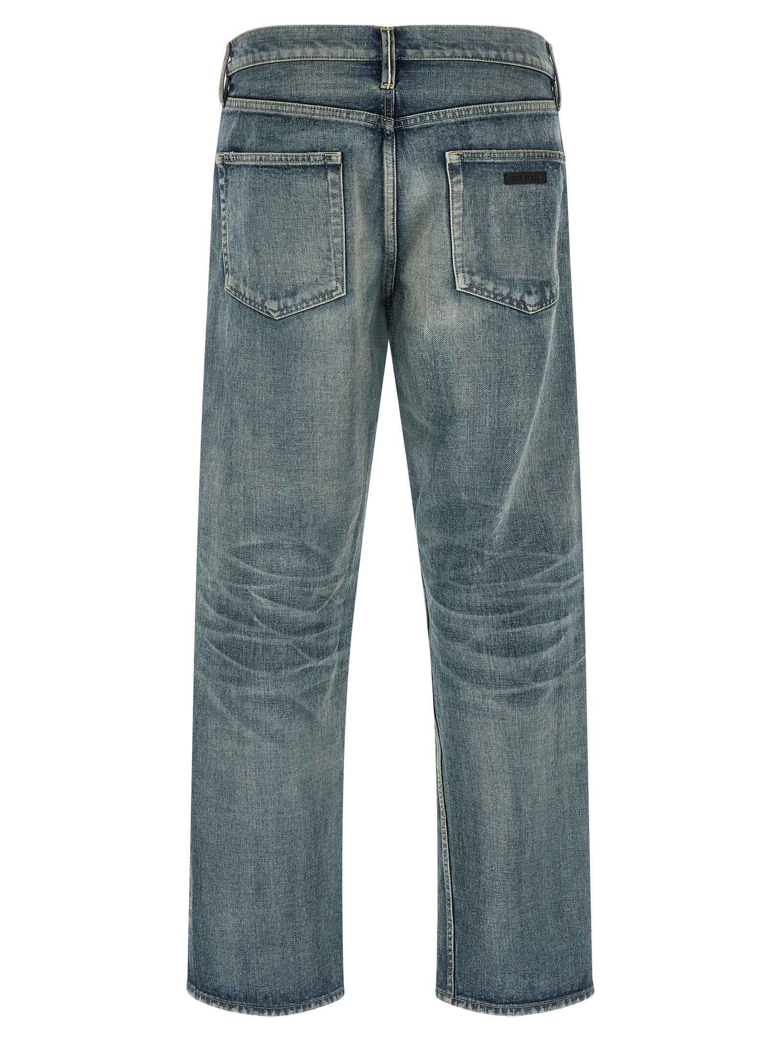 Fear Of God Blue Cotton Straight-Leg Jeans