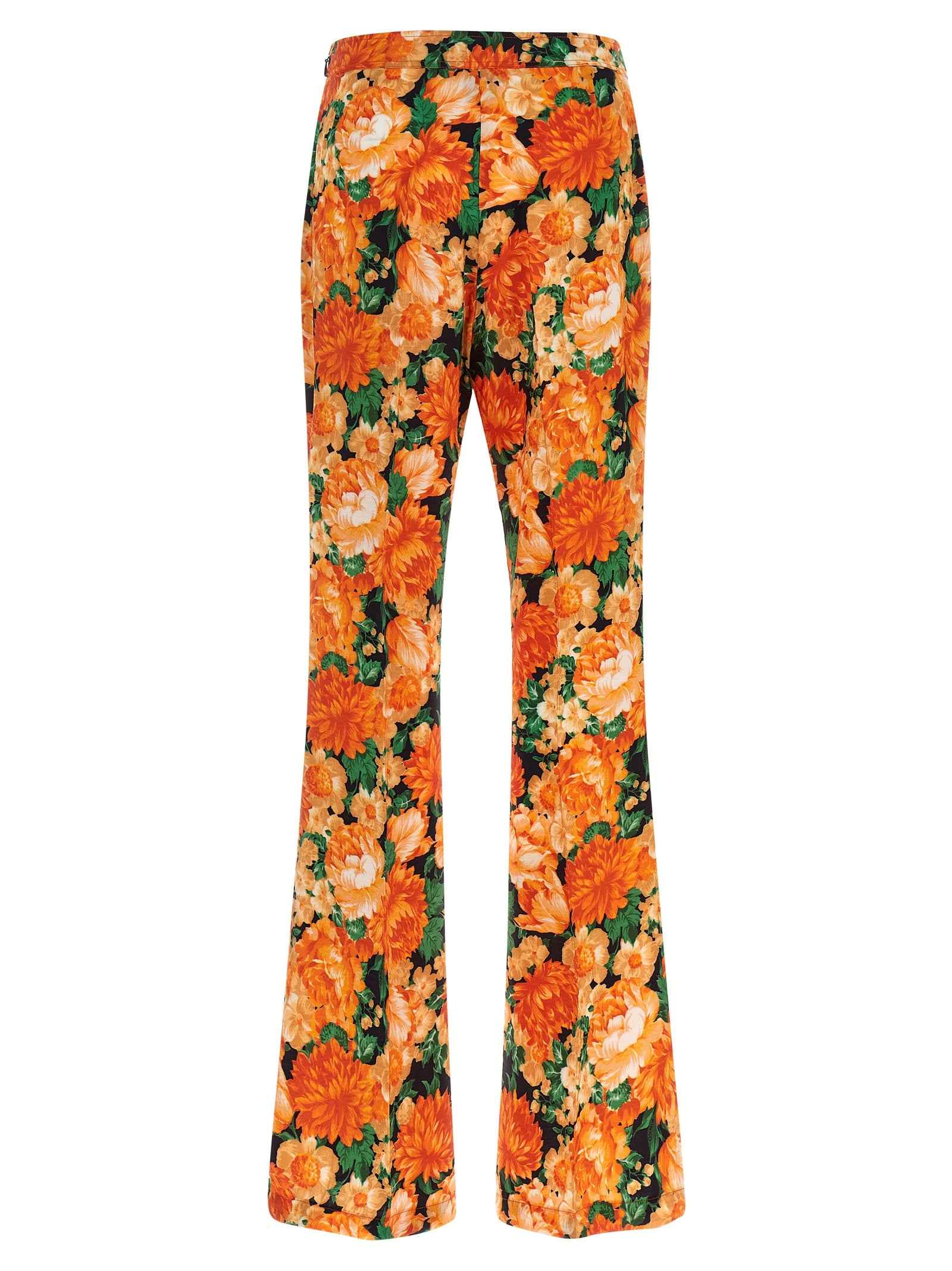 PINKO Orange Viscose Flared Pants