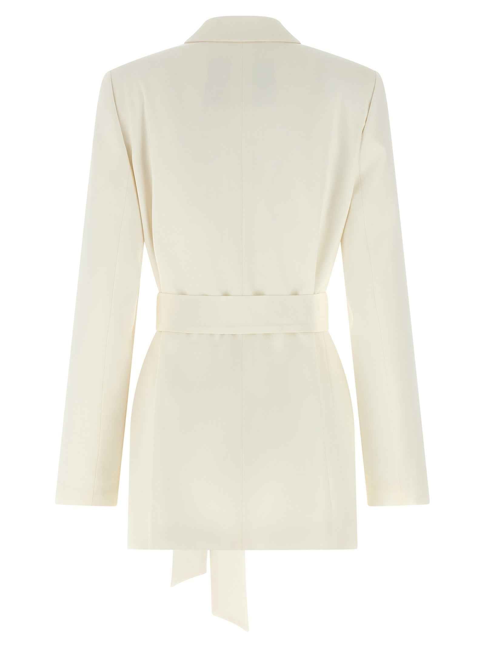 Kiton White Silk Blazer