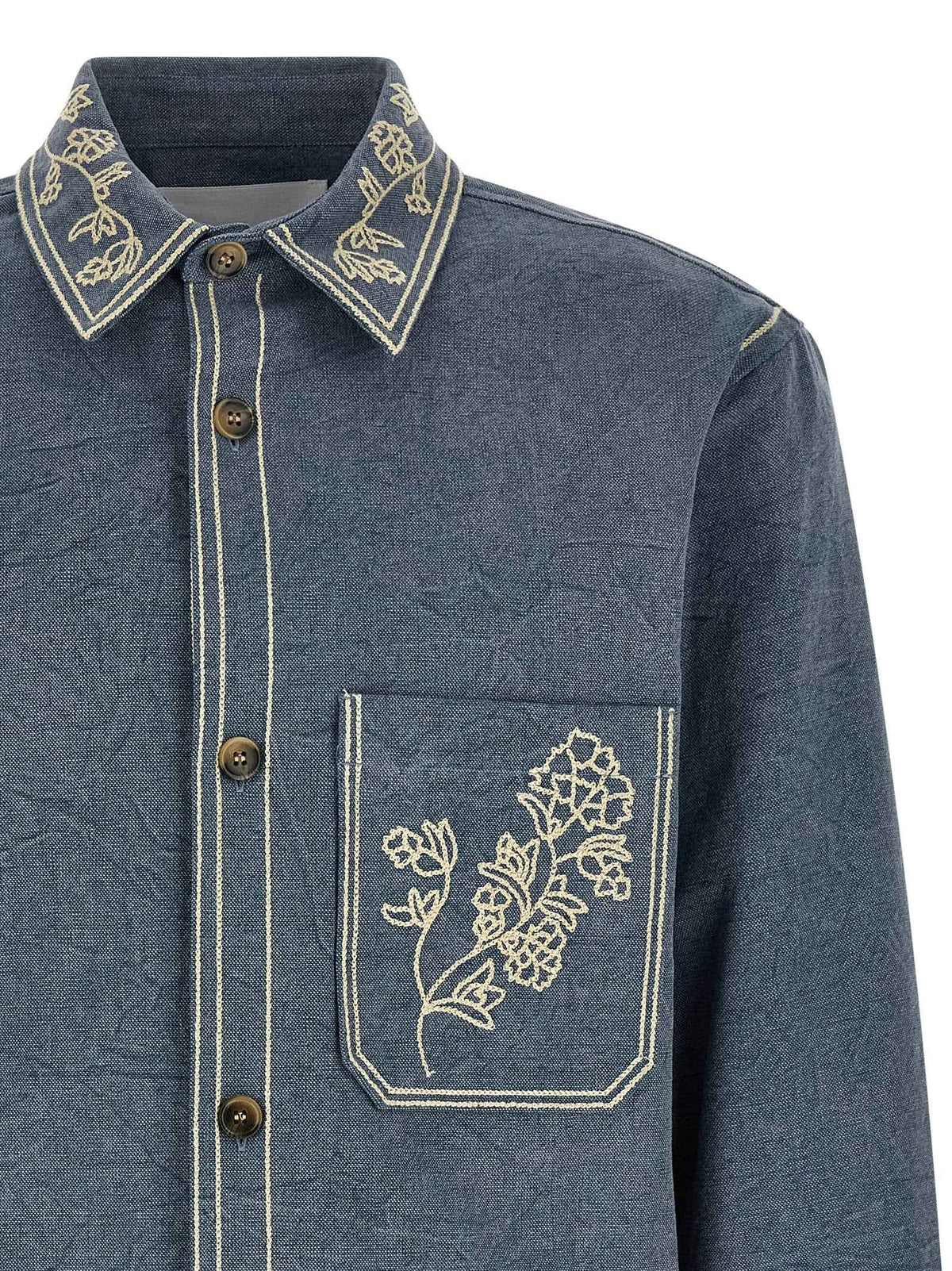 Isabel Marant Blue Cotton Blouse