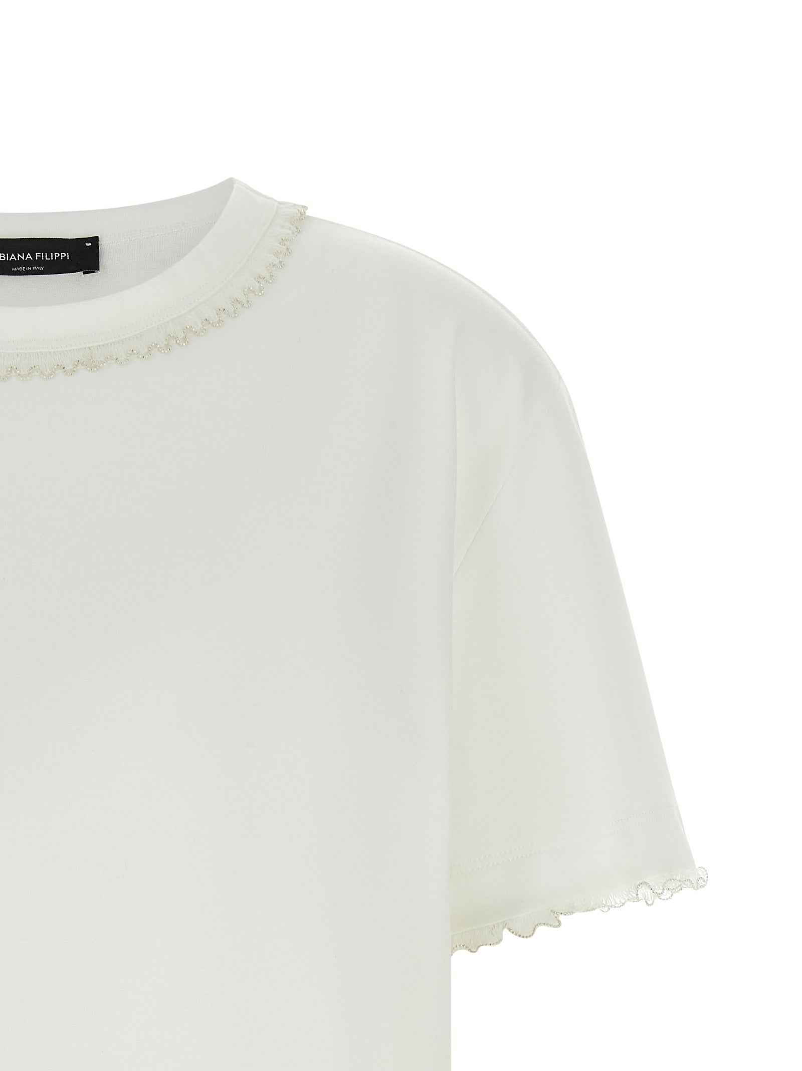 Fabiana Filippi White Cotton T-Shirt