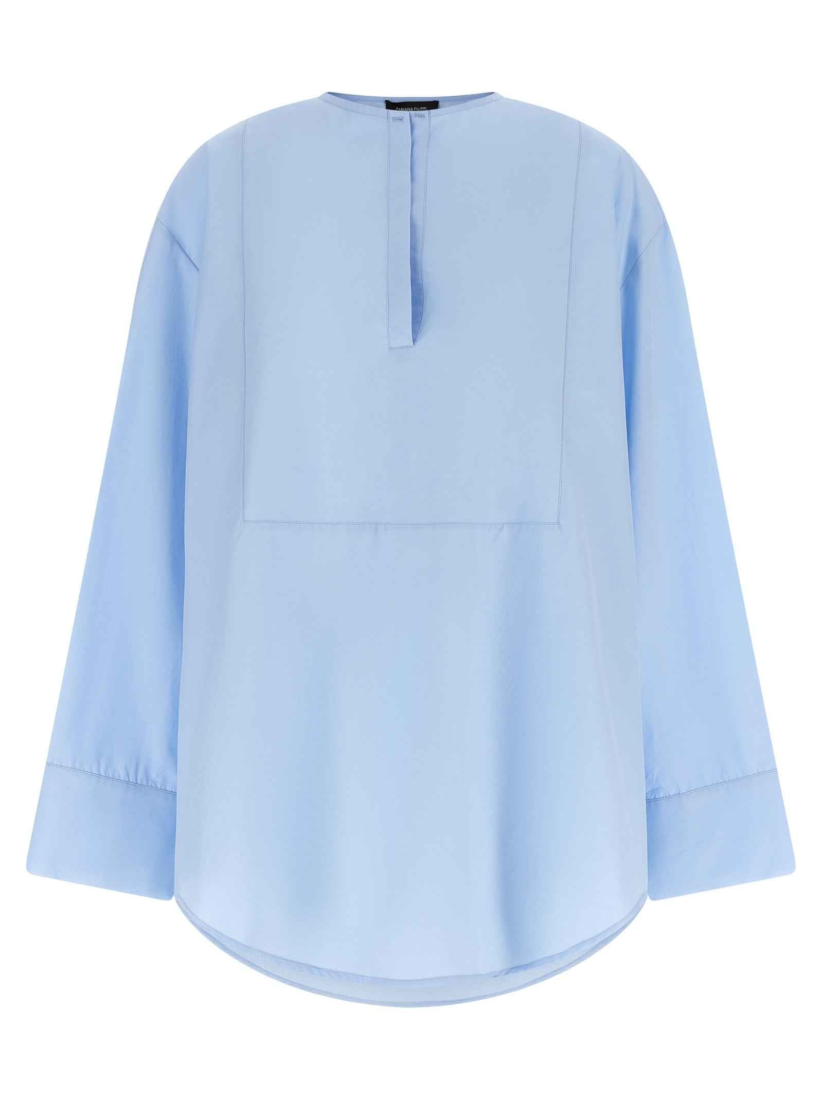 Fabiana Filippi Blue Cotton Blouse