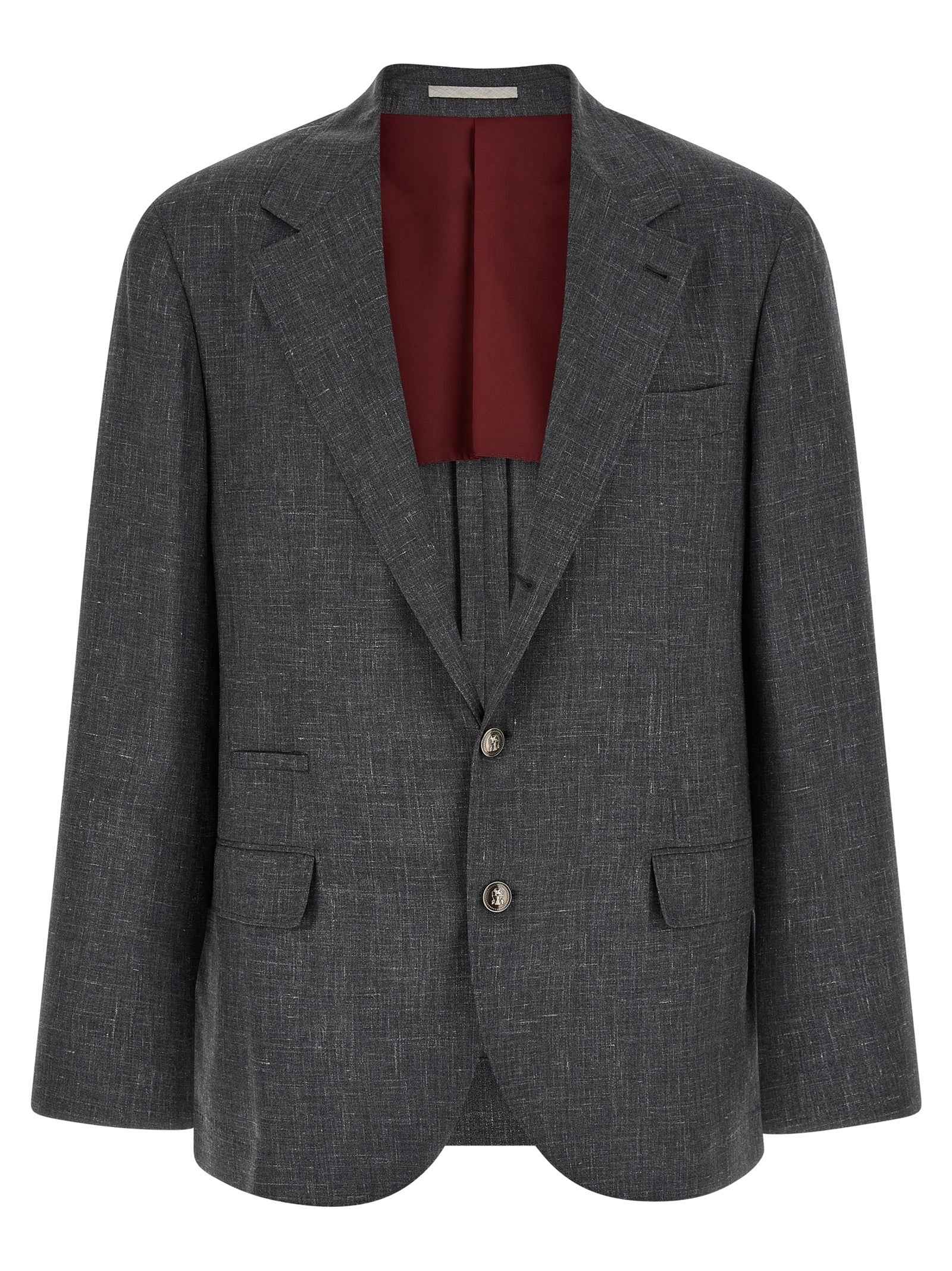 Brunello Cucinelli Gray Wool Blazer