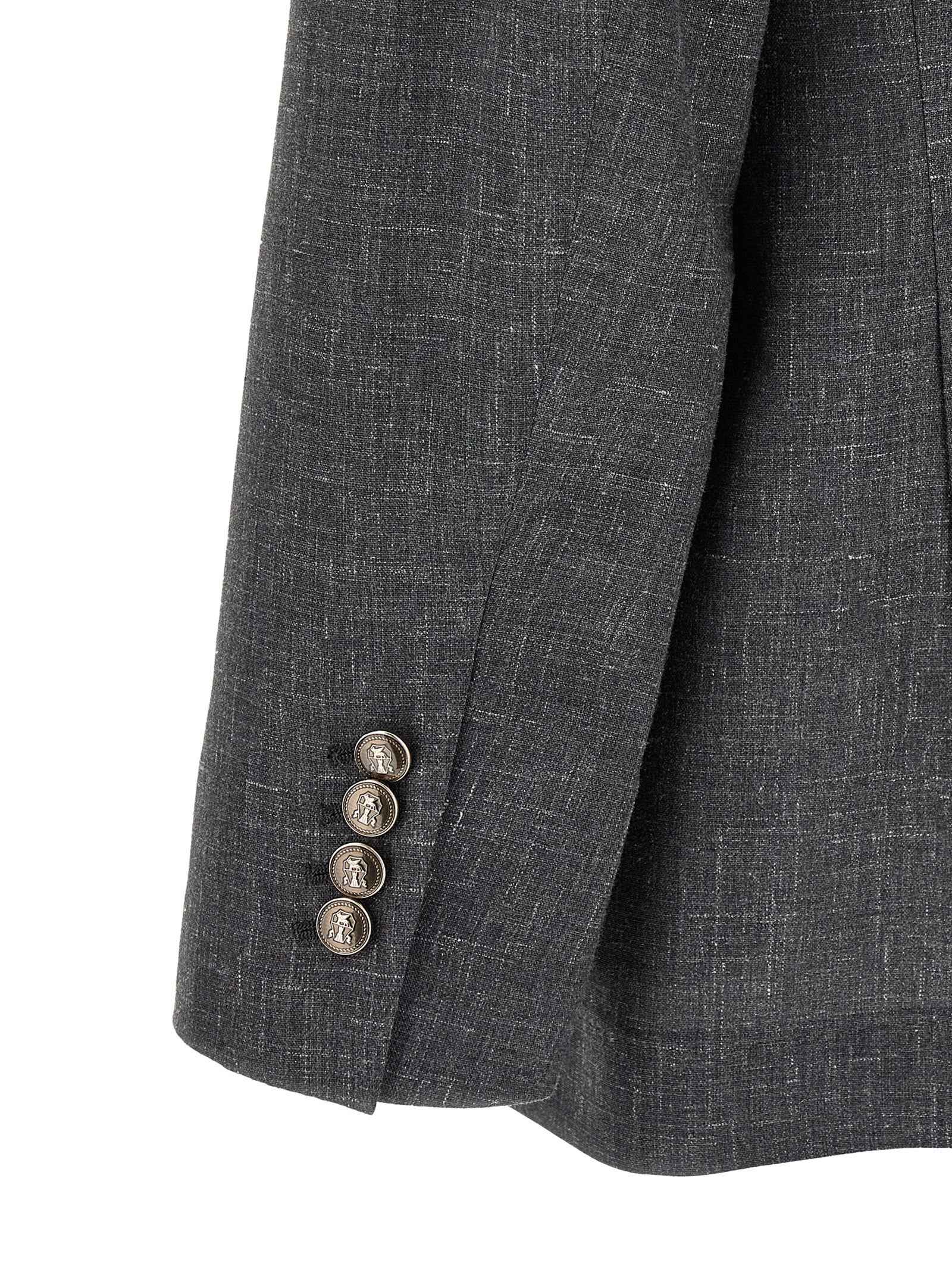 Brunello Cucinelli Gray Wool Blazer