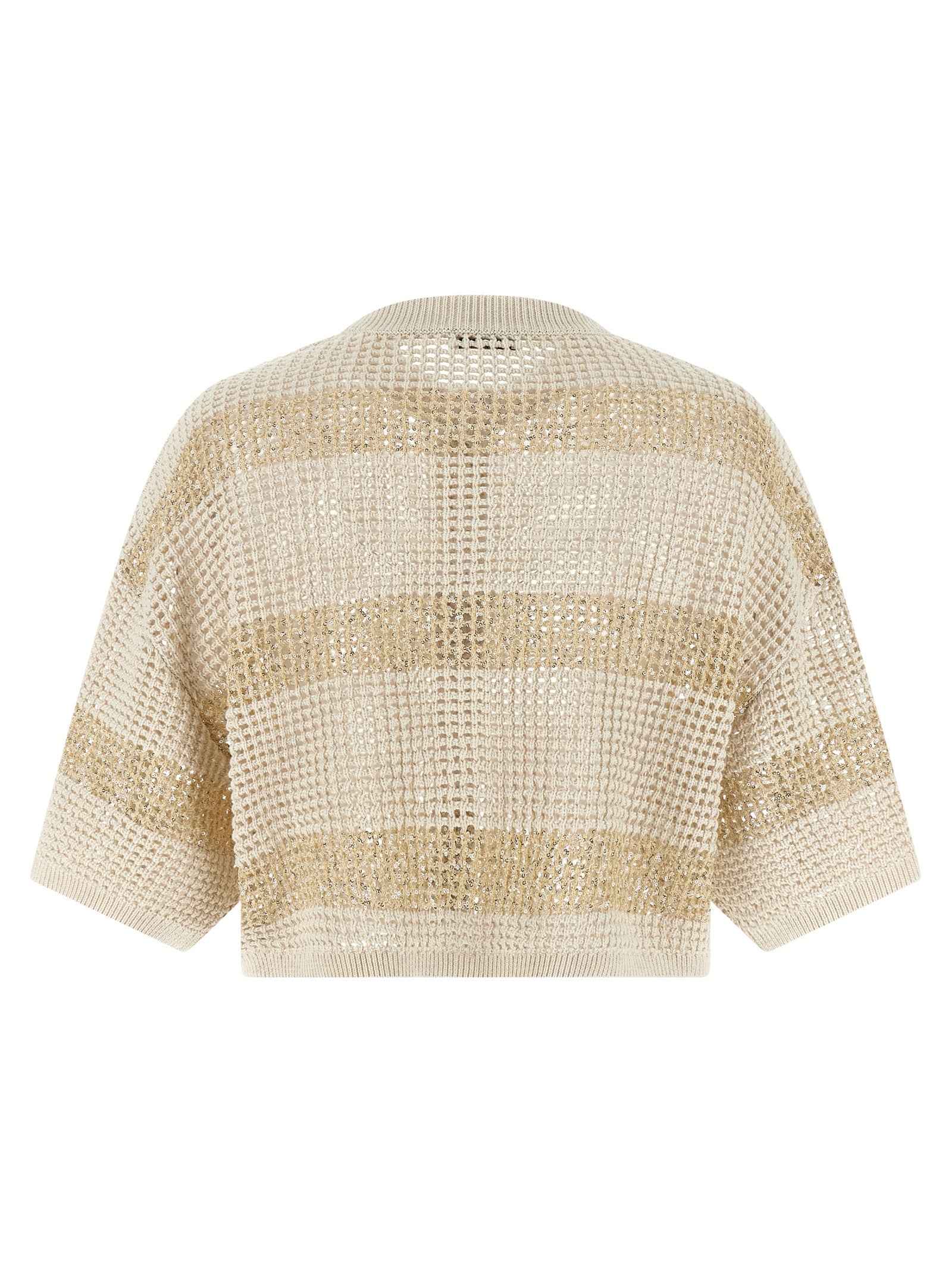Brunello Cucinelli Beige Cotton Cardigan