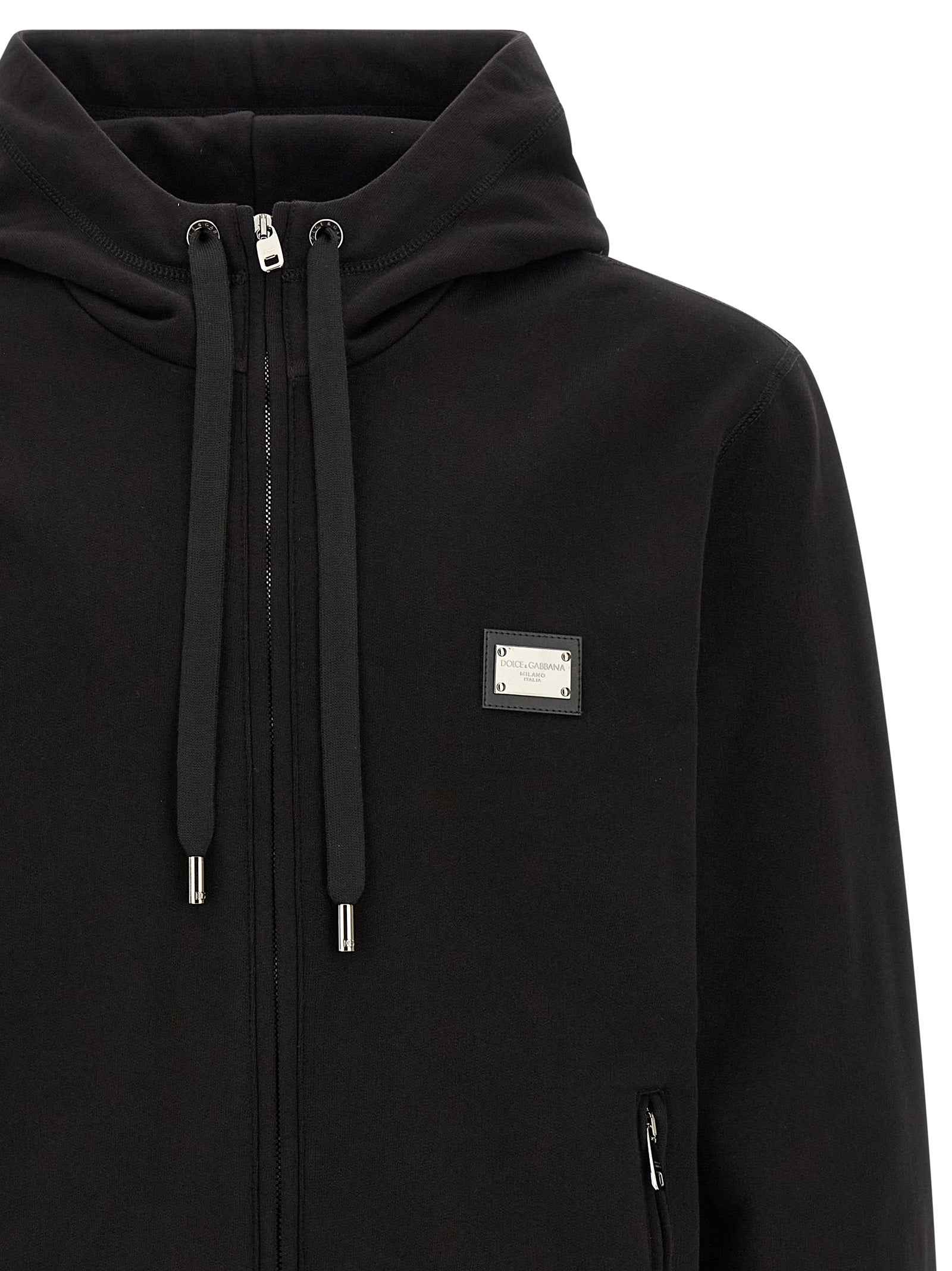 Dolce & Gabbana Black Cotton Sweatshirt
