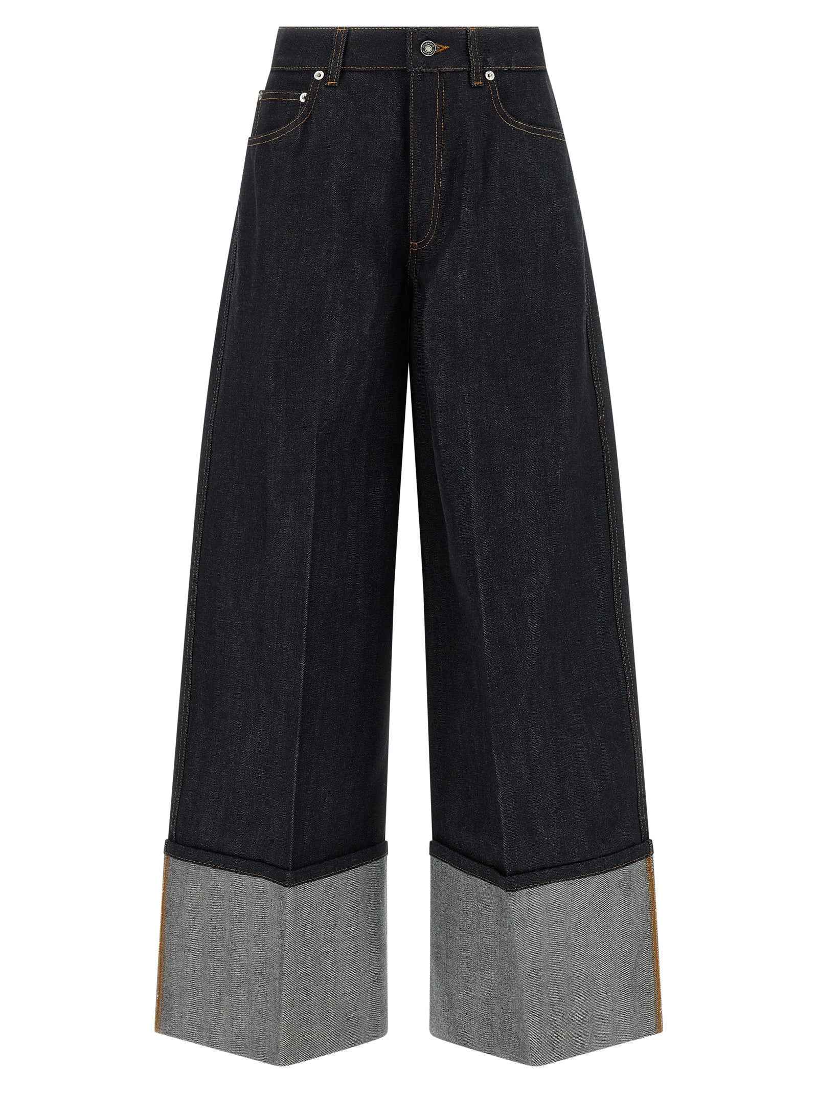 Givenchy Blue Cotton Flared Jeans