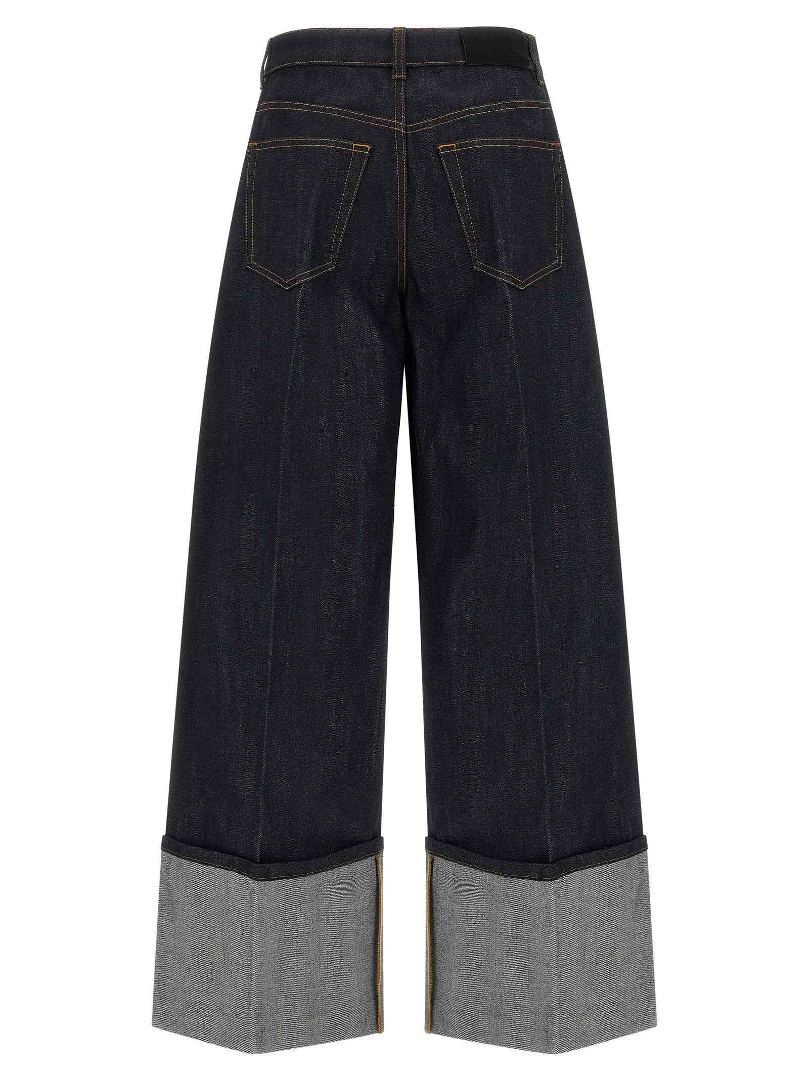 Givenchy Blue Cotton Flared Jeans