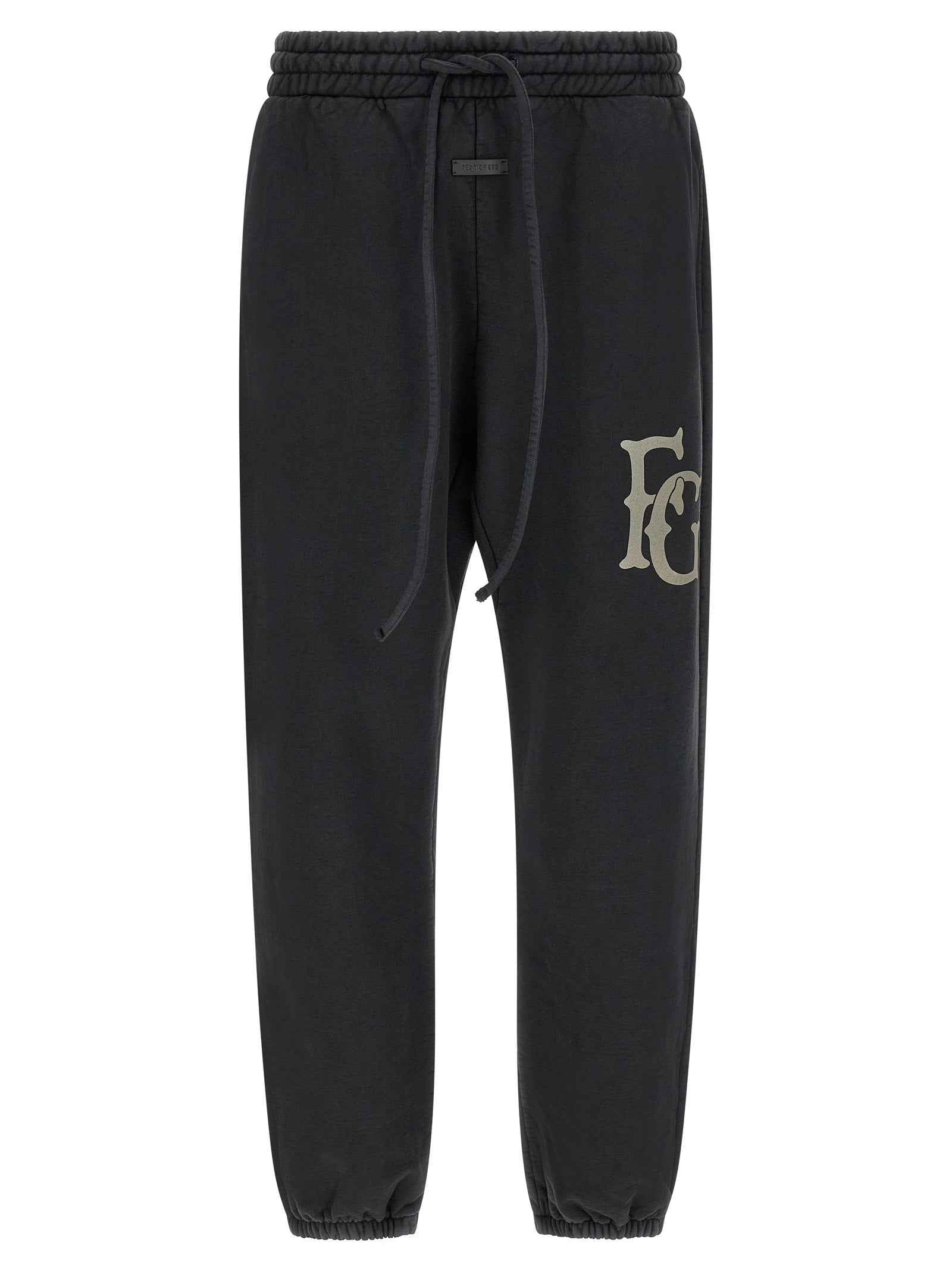 Fear Of God Black Cotton Joggers (Workout Pants)