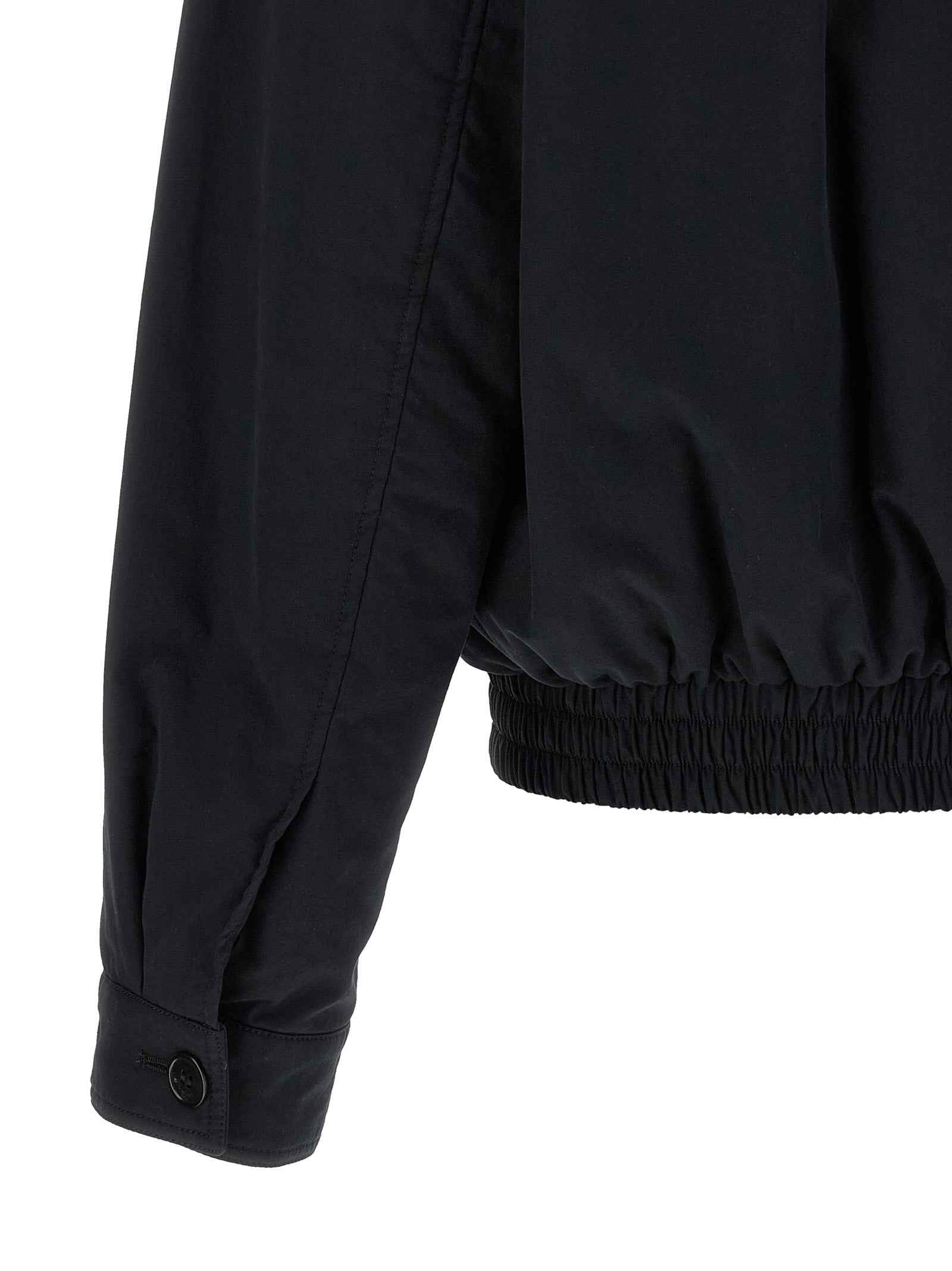 Saint Laurent Black Cotton Shell Jacket