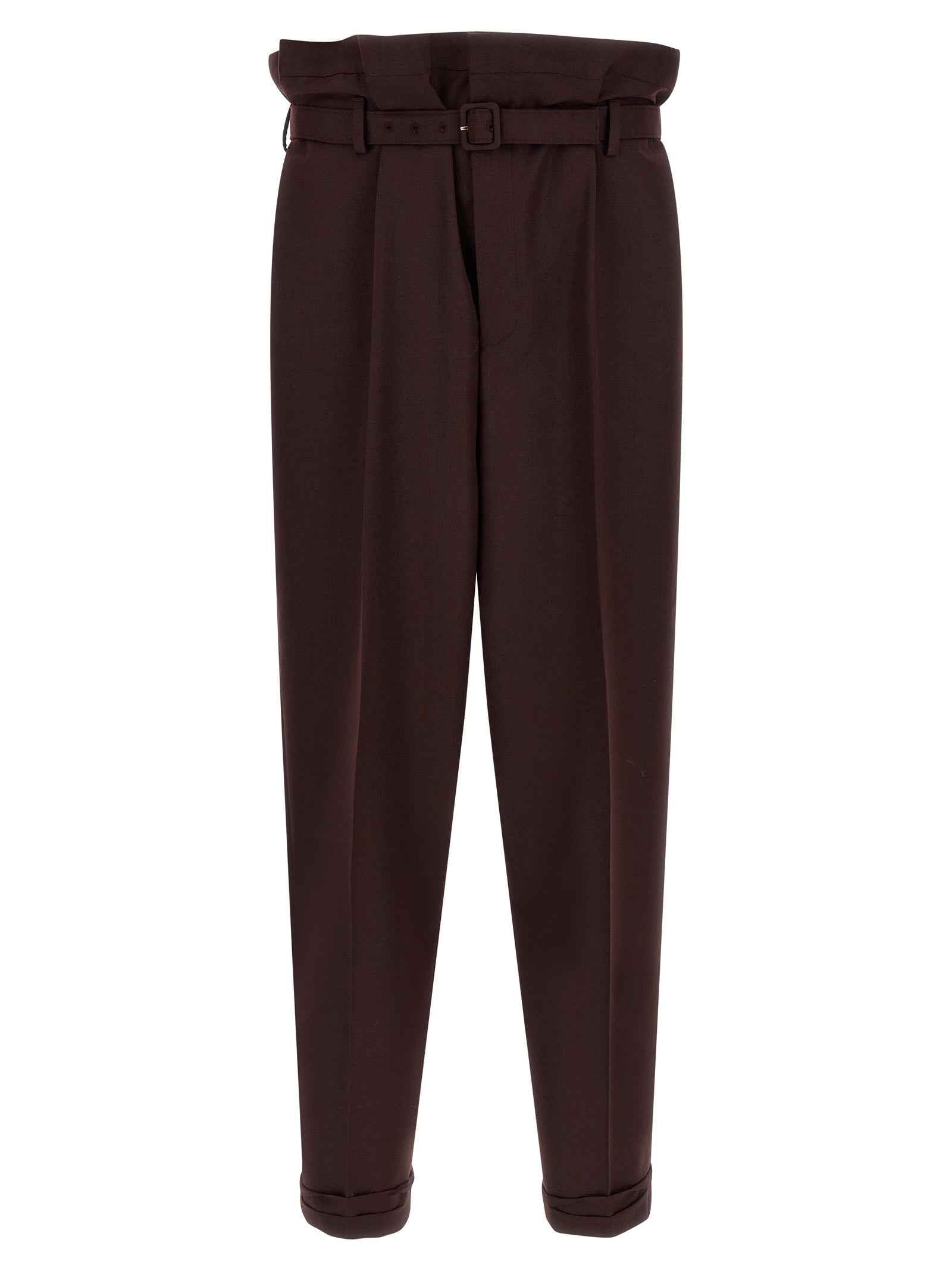Saint Laurent Purple Wool Casual Pants