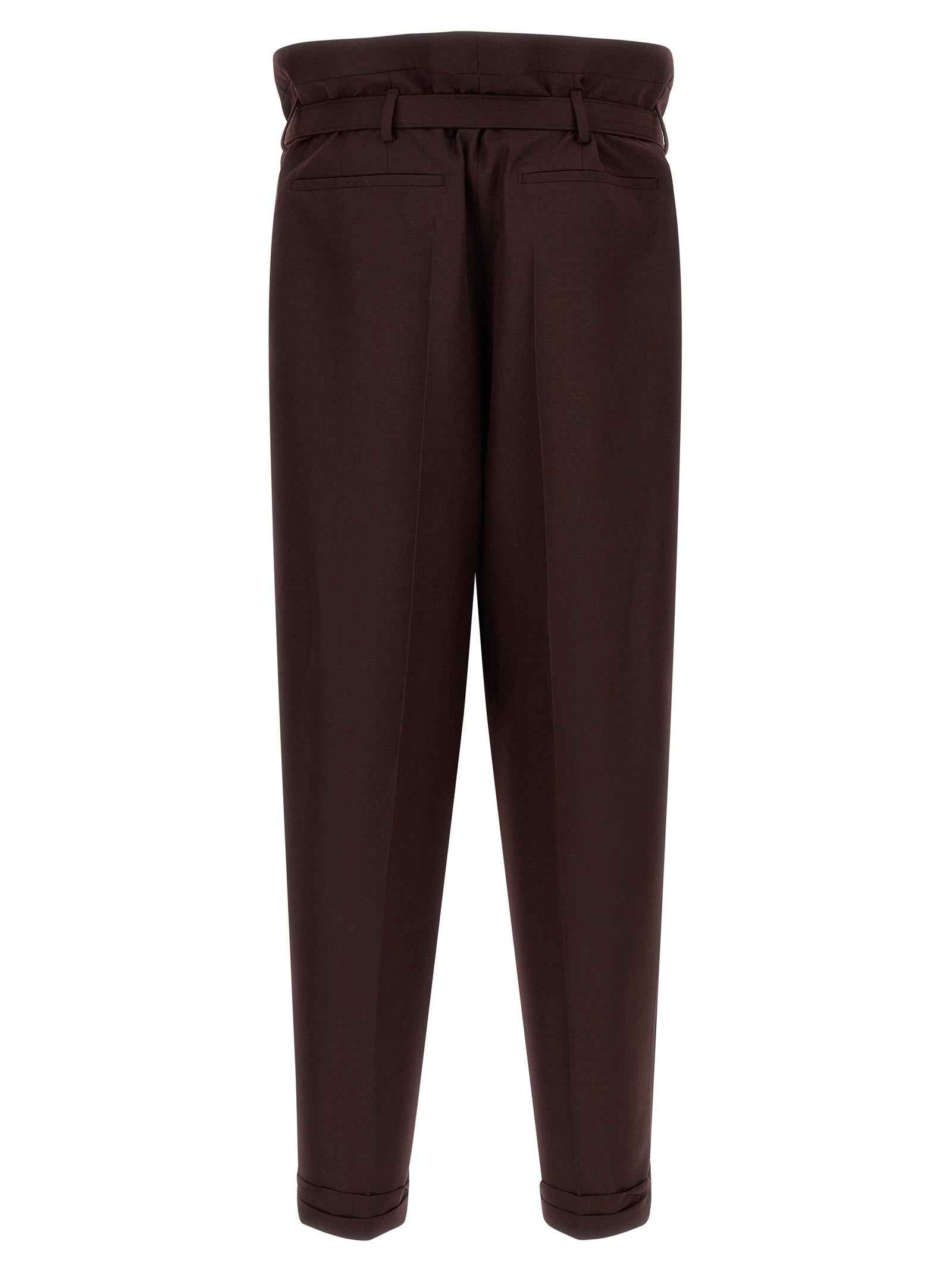 Saint Laurent Purple Wool Casual Pants