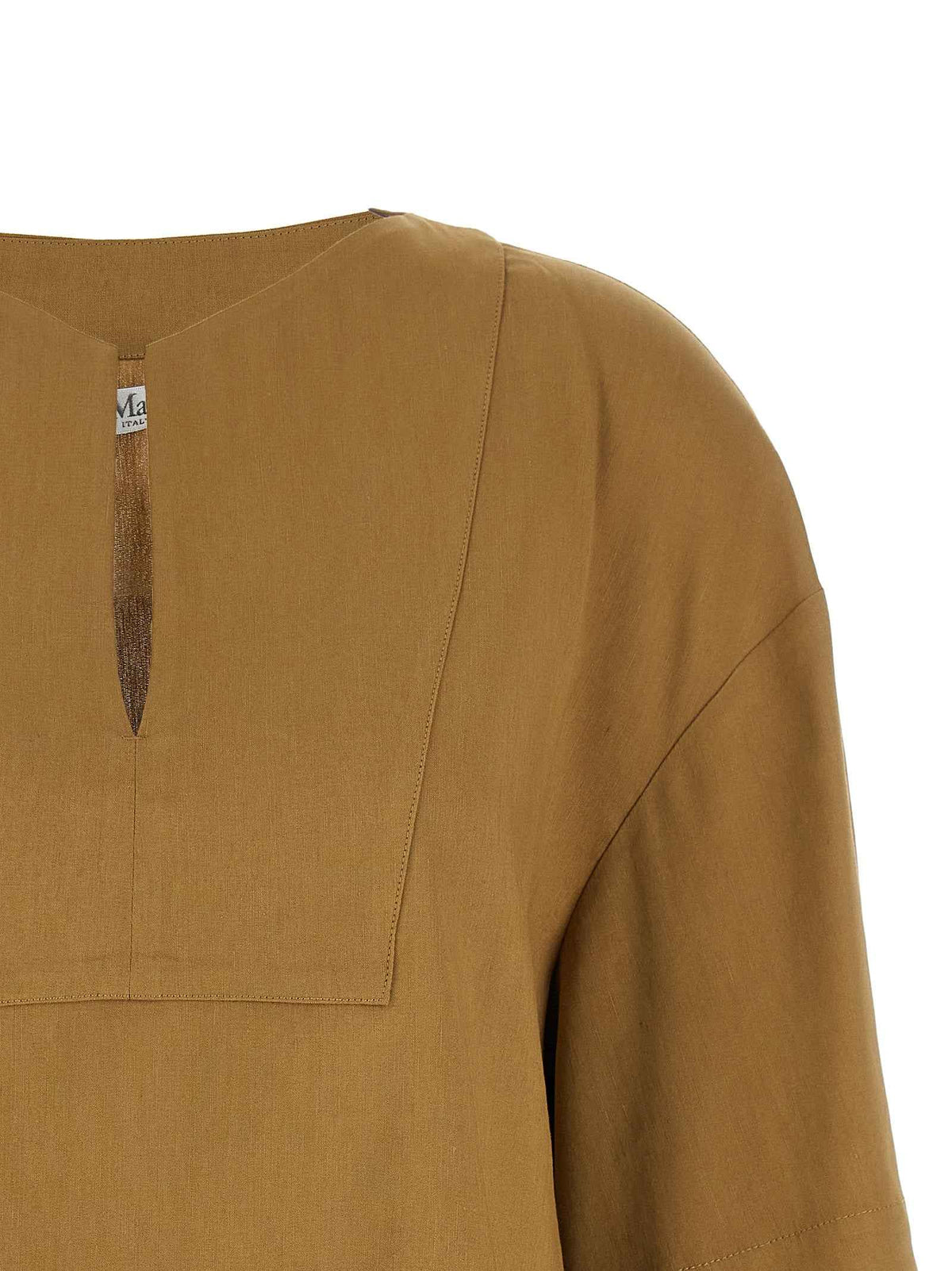 Max Mara Beige Linen Blouse
