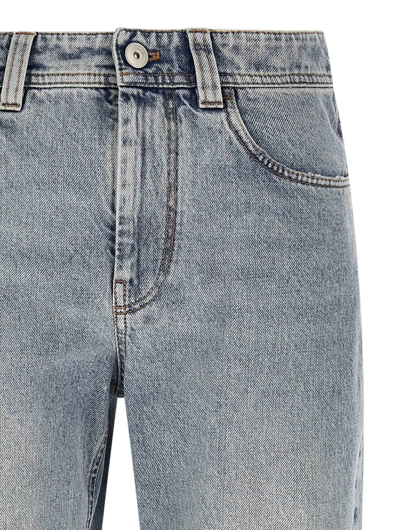 Brunello Cucinelli Blue Cotton Tapered Jeans