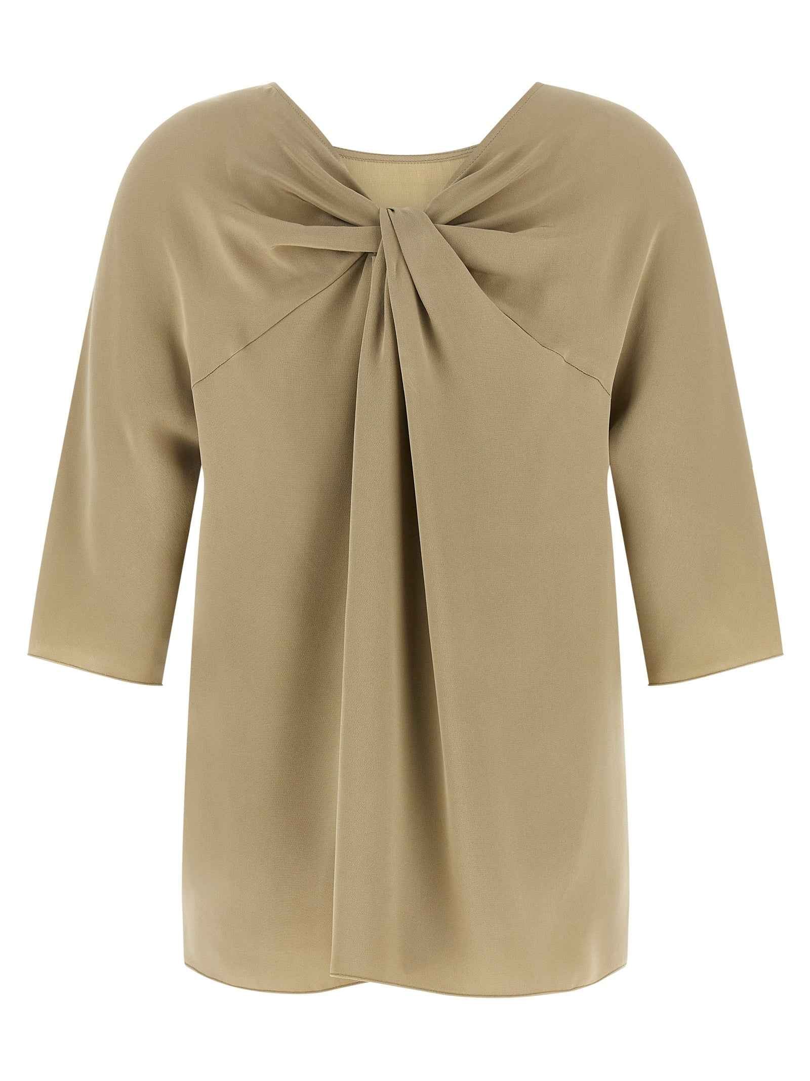 Max Mara Beige Silk Blouse