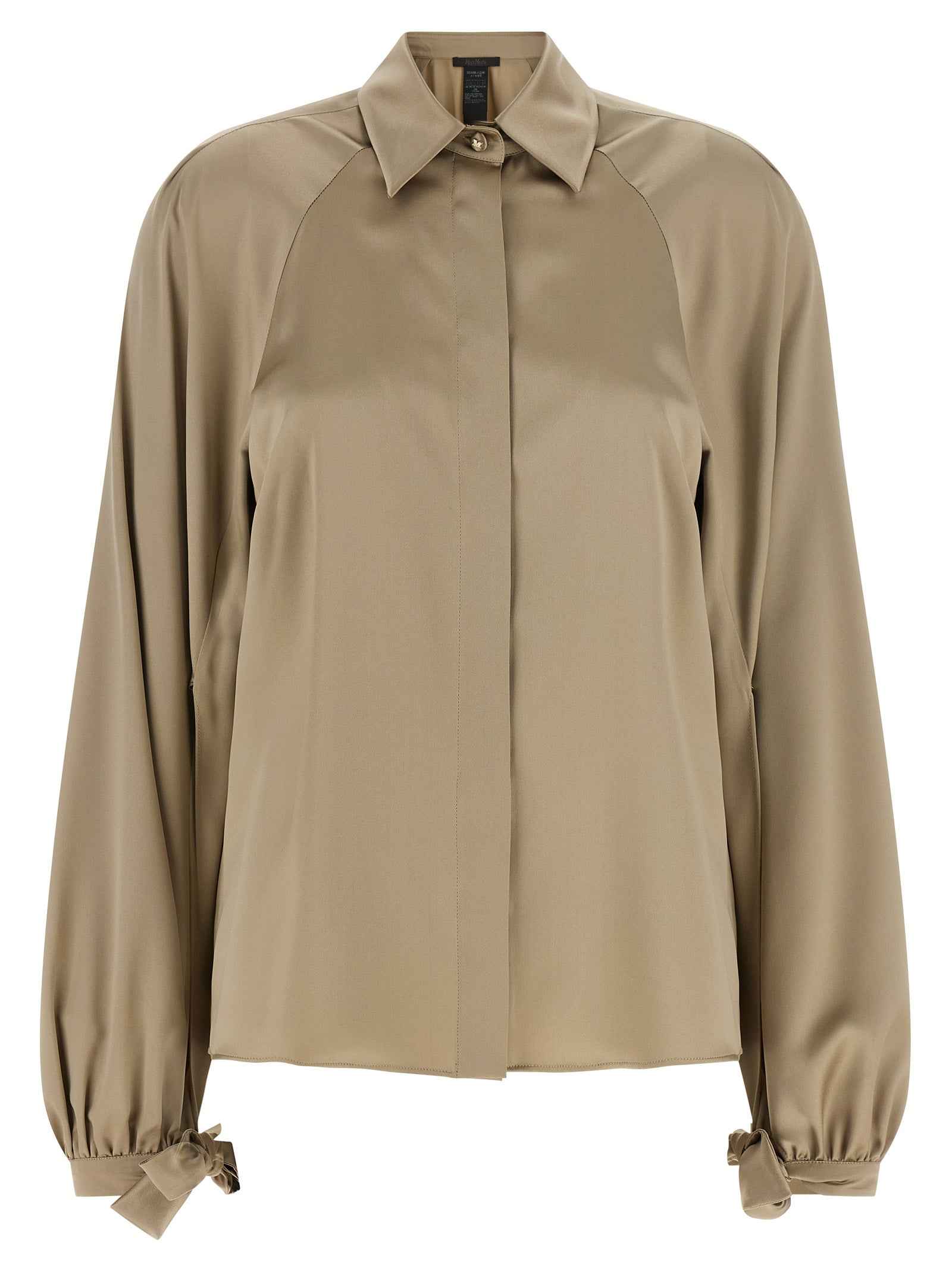 Max Mara Beige Silk Blouse