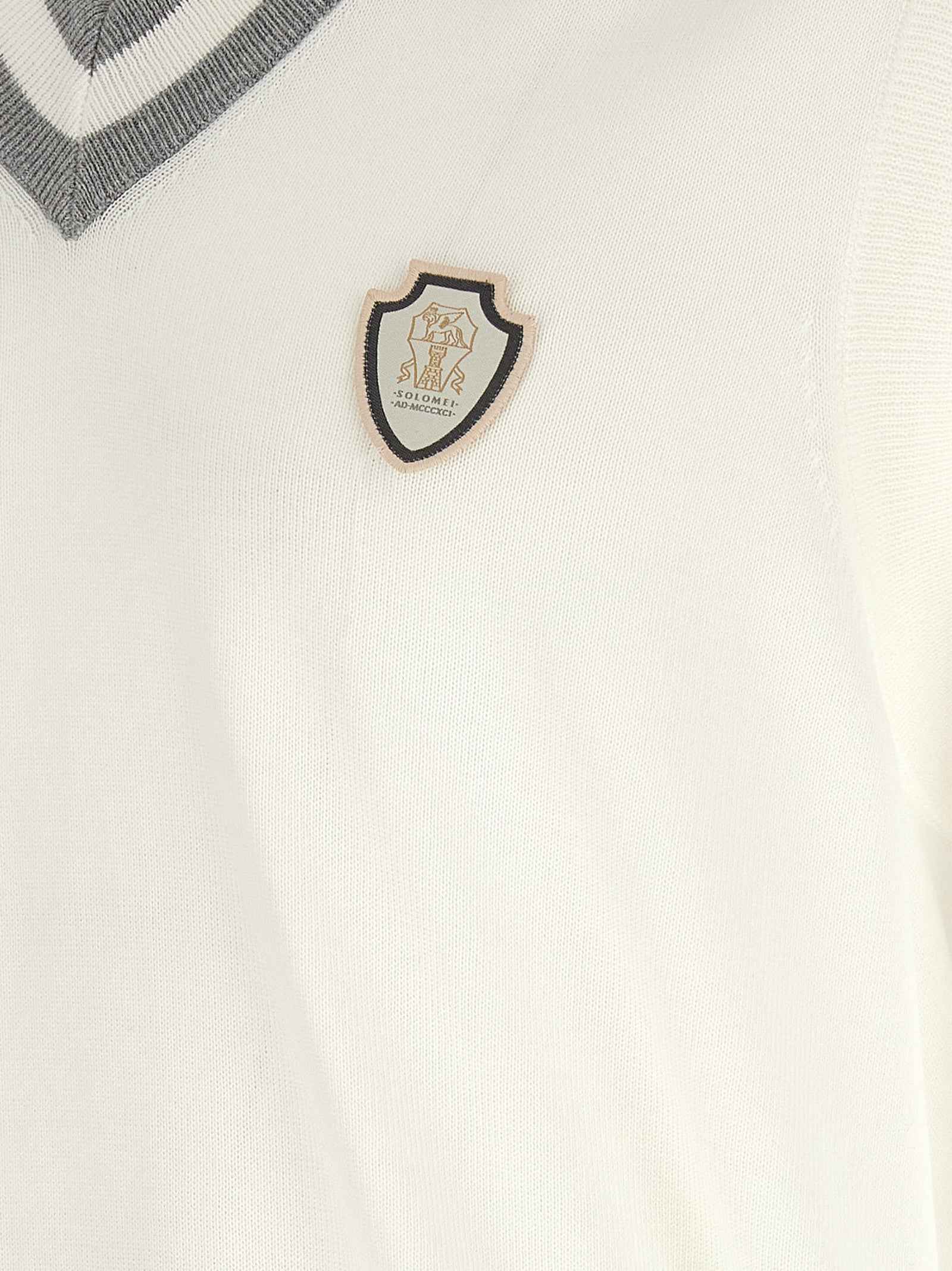 Brunello Cucinelli White Cotton Sweatshirt