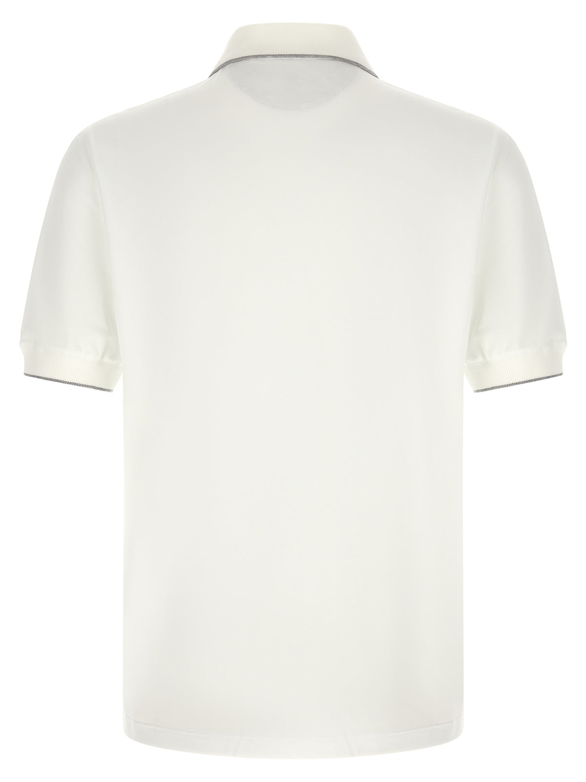 Brunello Cucinelli White Polyamide Polo Shirt