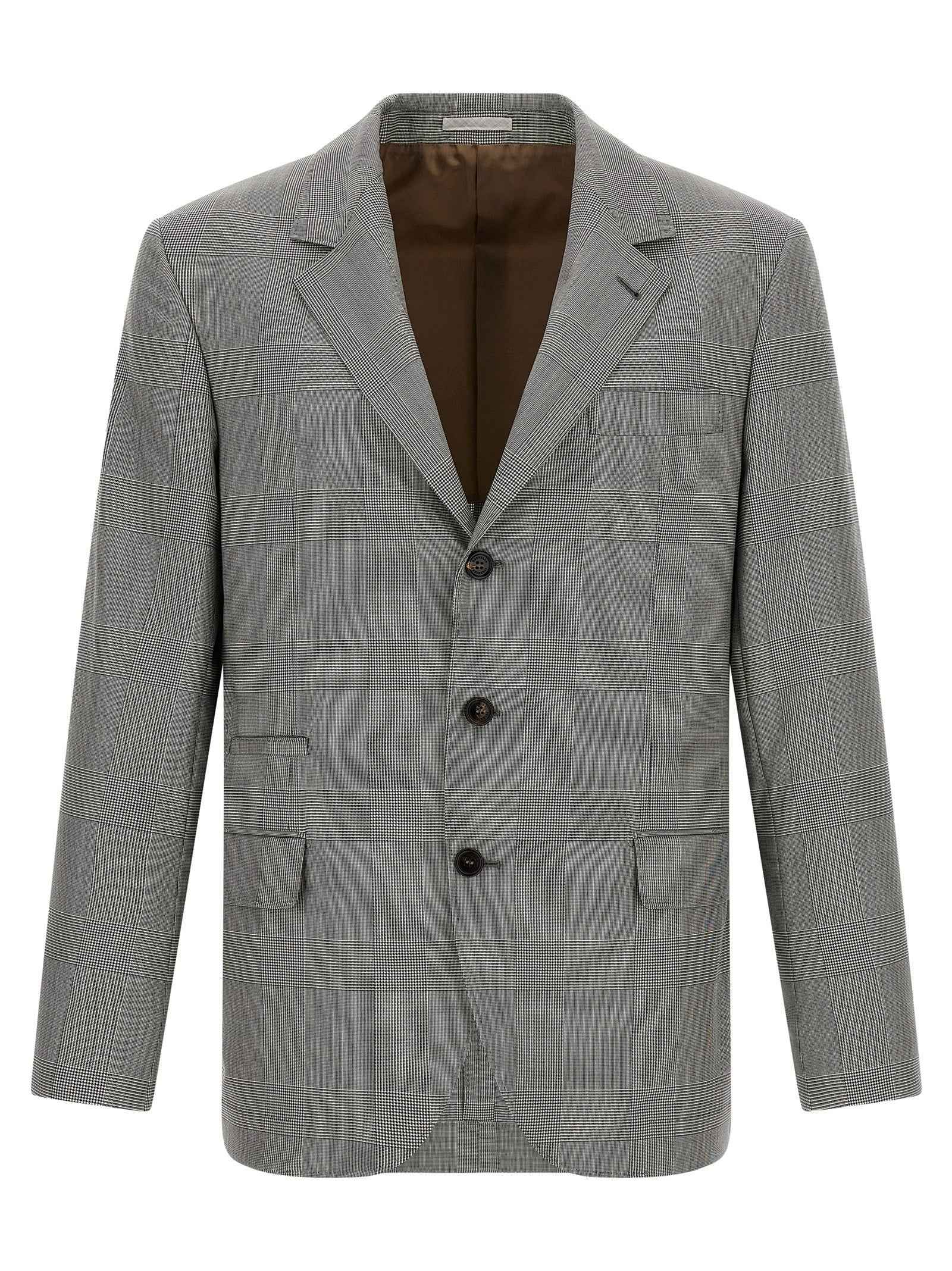 Brunello Cucinelli Gray Virgin Wool Blazer