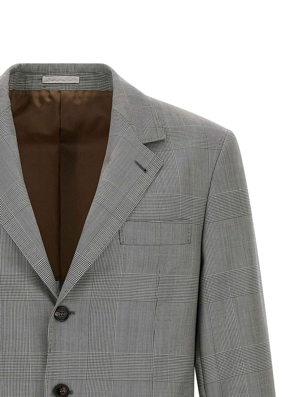 Brunello Cucinelli Gray Virgin Wool Blazer