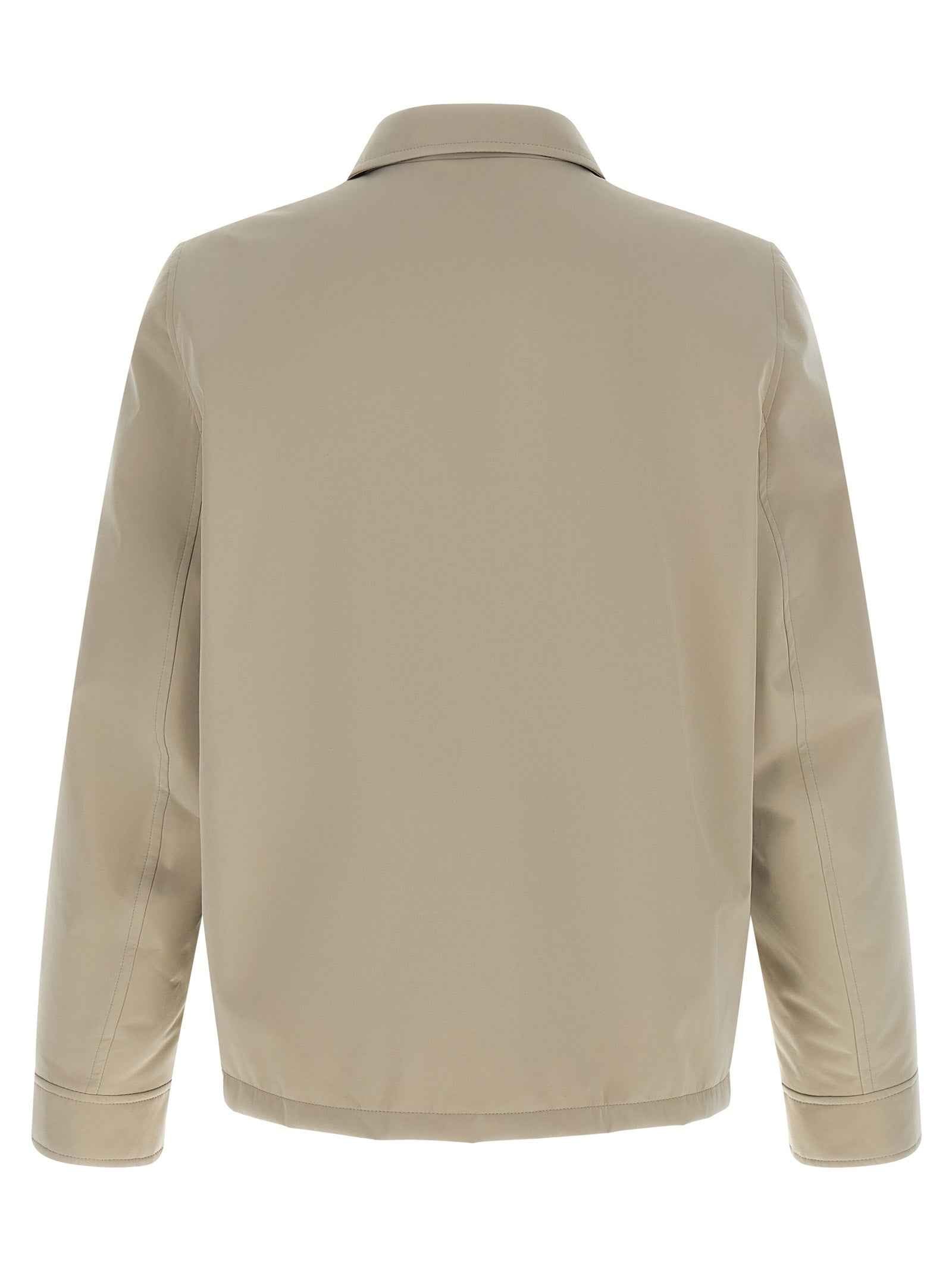 Brunello Cucinelli Gray Polyester Full-Length Jacket